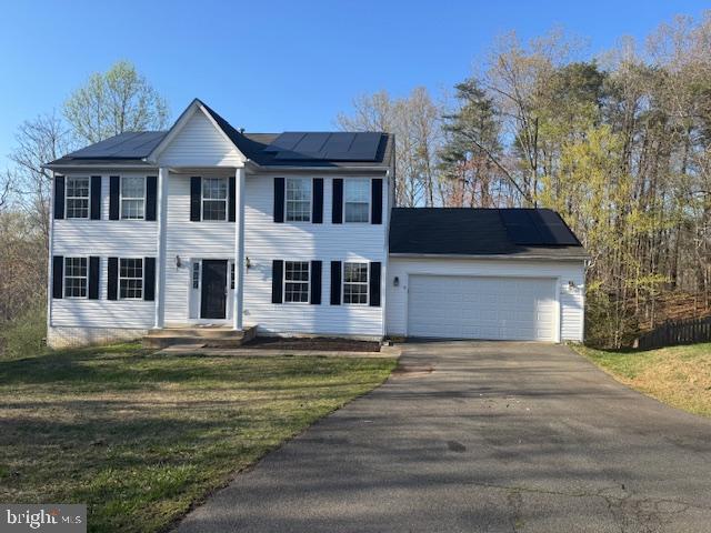 Fresh paint New carpet / LVP Flooring SS appliances Huge outdoor entertaining deck New lighting Fixures.  Solar Panels... This home is sure to please 6 bed rooms with 1 not to code in basement. Cul De sac living. Close to I95, Quantico, Richmond, Pentagon.