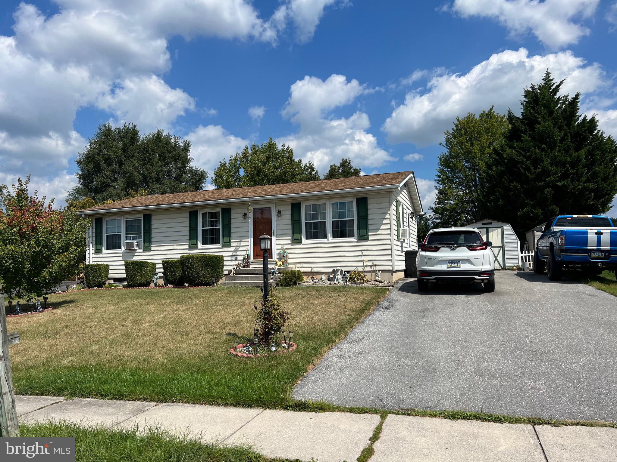 Cute well maintained rancher.  Lower level finished with 4th bedroom and 1/2 bath.  Large family room on lower level. Large composite deck of kitchen and patio off deck.  Large yard with shed and swing set.  Nice size rooms on main level.  Newer windows, roof and siding on house and shed.  This will not last long.