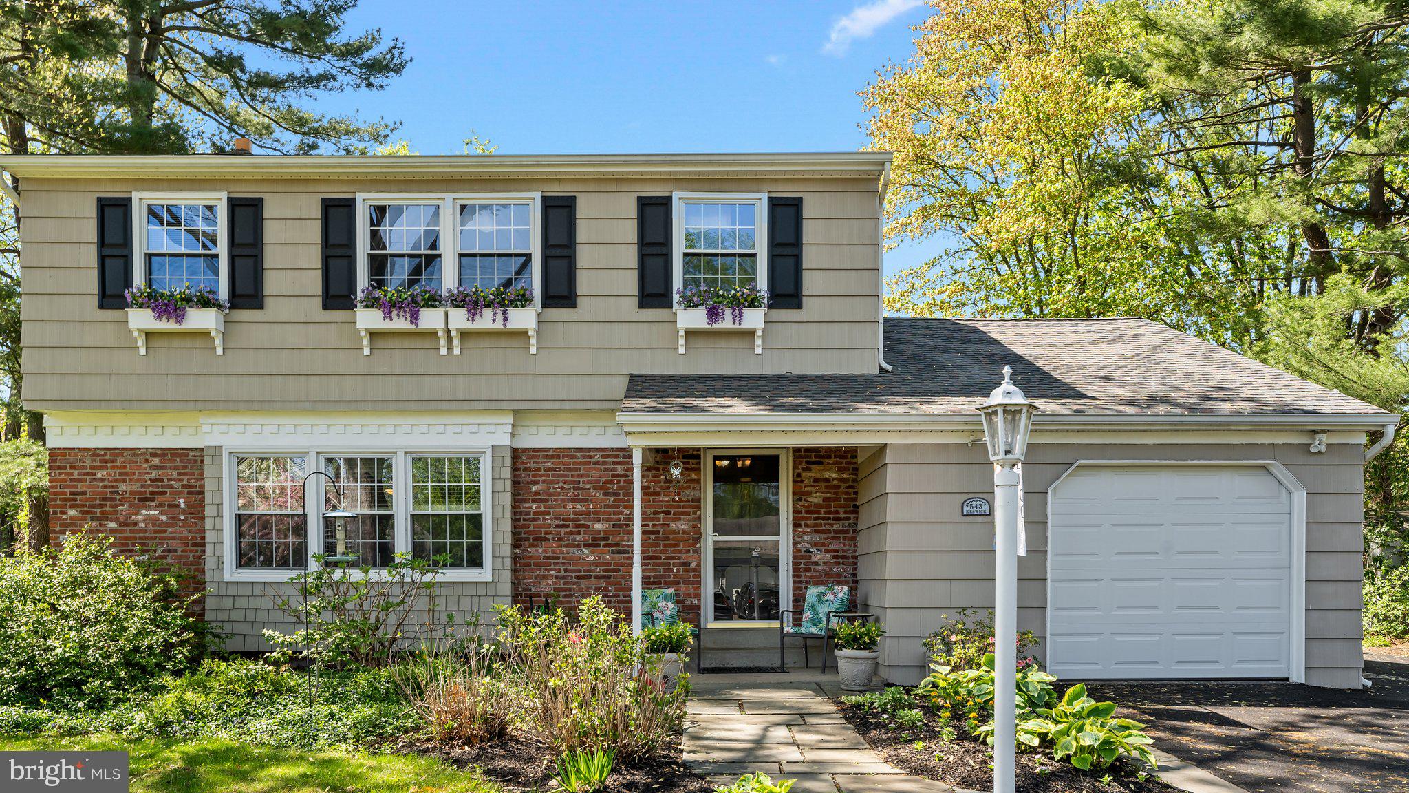 Welcome to 543 Keswick Dr located in sought-after Pennsbury School District! Nestled in the serene Penn Valley Manor community, this charming 4-bedroom colonial offers the perfect blend of comfort, style, and convenience. Step inside to a light-filled open floor plan featuring a formal living room, an elegant dining room, and a spacious kitchen with double oven and breakfast bar that flows seamlessly into a cozy family room complete with a brick front wood-burning fireplace – ideal for gatherings and relaxing evenings.Gleaming hardwood floors enhance the main living space, while large windows invite in abundant natural light. Step out back onto the welcoming screened porch with ceiling fan, the perfect place to unwind while overlooking the beautifully landscaped backyard and brick patio.Upstairs, you'll find four nice sized bedrooms and a renovated full bath (2025). The current upstairs laundry can be easily converted back to a fourth bedroom if desired. The finished basement offers a recreation room, potential office space, workshop, storage area, and optional laundry hookup. Enjoy peace of mind with recent updates, including a newer roof and water heater (2022) and HVAC system (2024). This home is ideally located just a short walk to Macclesfield Park, where you can enjoy scenic trails, sports fields, a playground, and access to the Delaware Canal towpath. Close to charming Yardley Borough with many shopping and dining options. Easy access to Yardley Train Station, and I-295, this home offers everything you need for connected living.Don’t miss the opportunity to make this beautiful home your own! The showings will begin at open house at 1pm on Saturday May 3rd.