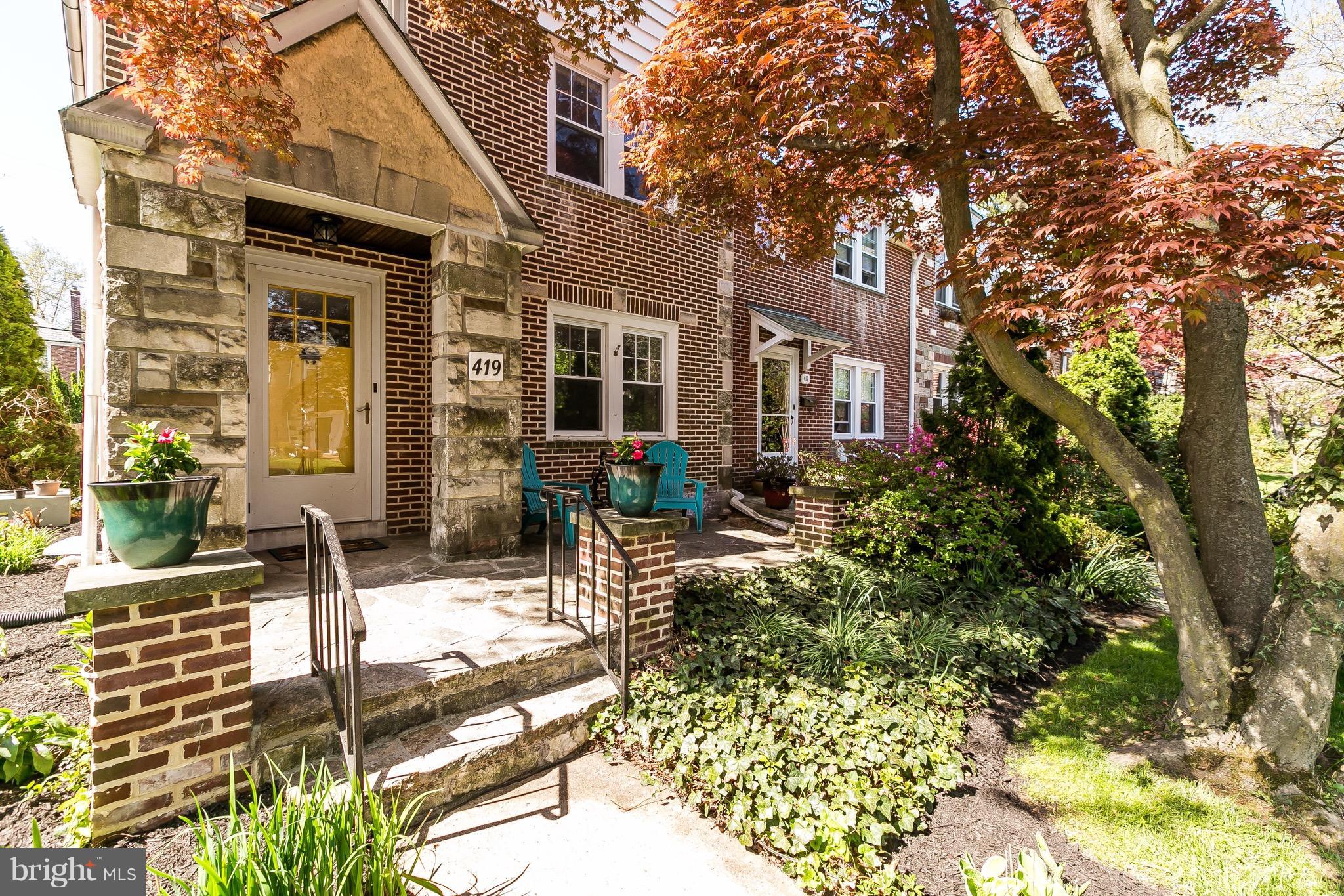 Welcome to this gorgeous, bright and spacious 5 bedroom end-of-group. Charming stone front entry leads you to this special & move-in ready home. You'll love the designer touches throughout incl: open kitchen complete w/ SS appl, wine frig & white cabinetry, dark stained oak flrs. offer a fresh touch, large MBR w/great closet, media room, fenced yd w/deck & lovely landscaping and garage. A true gem