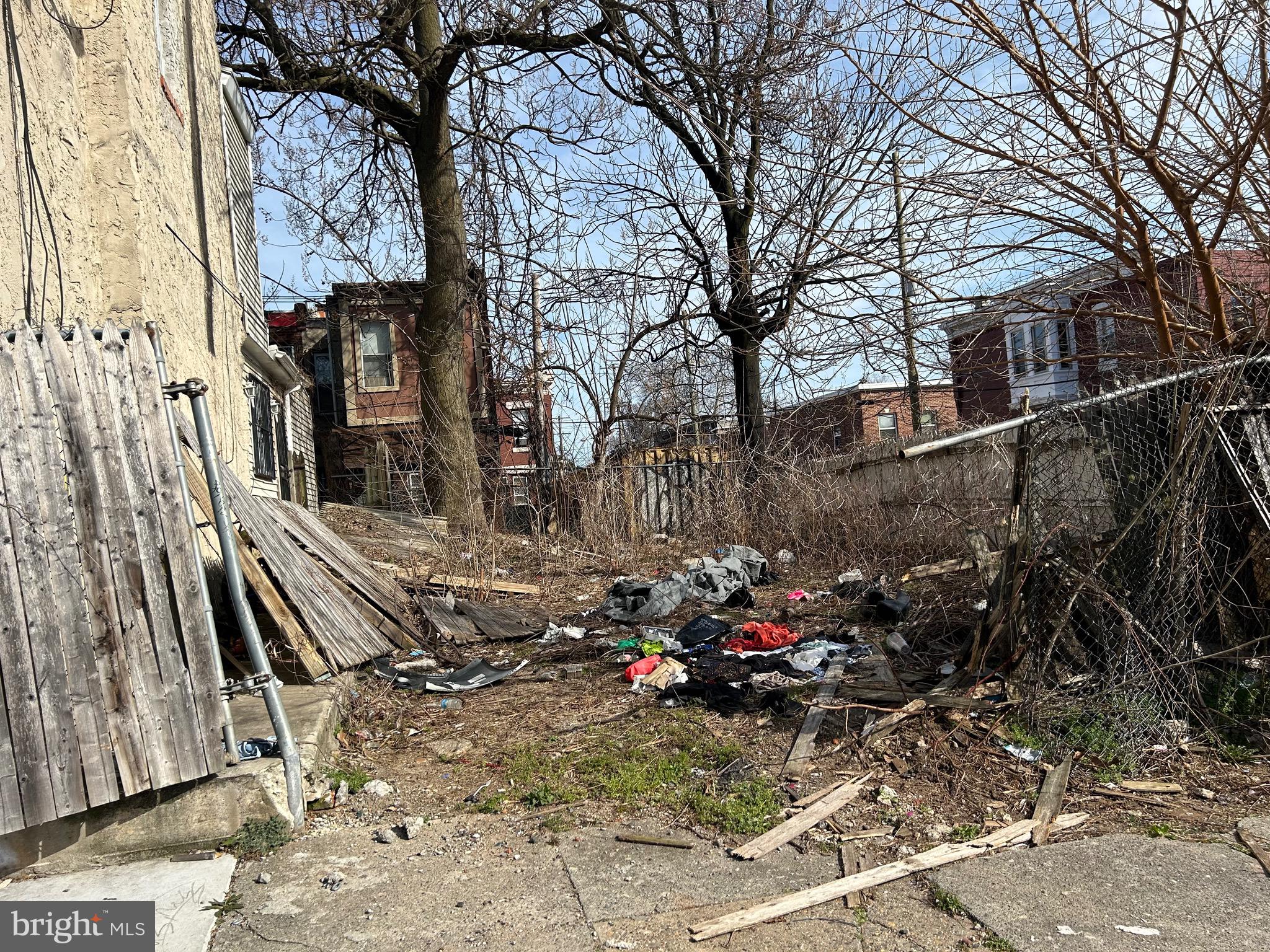 Vacant lot for sale.  Lots of possibilities.  Rare land purchase opportunity in Philadelphia.