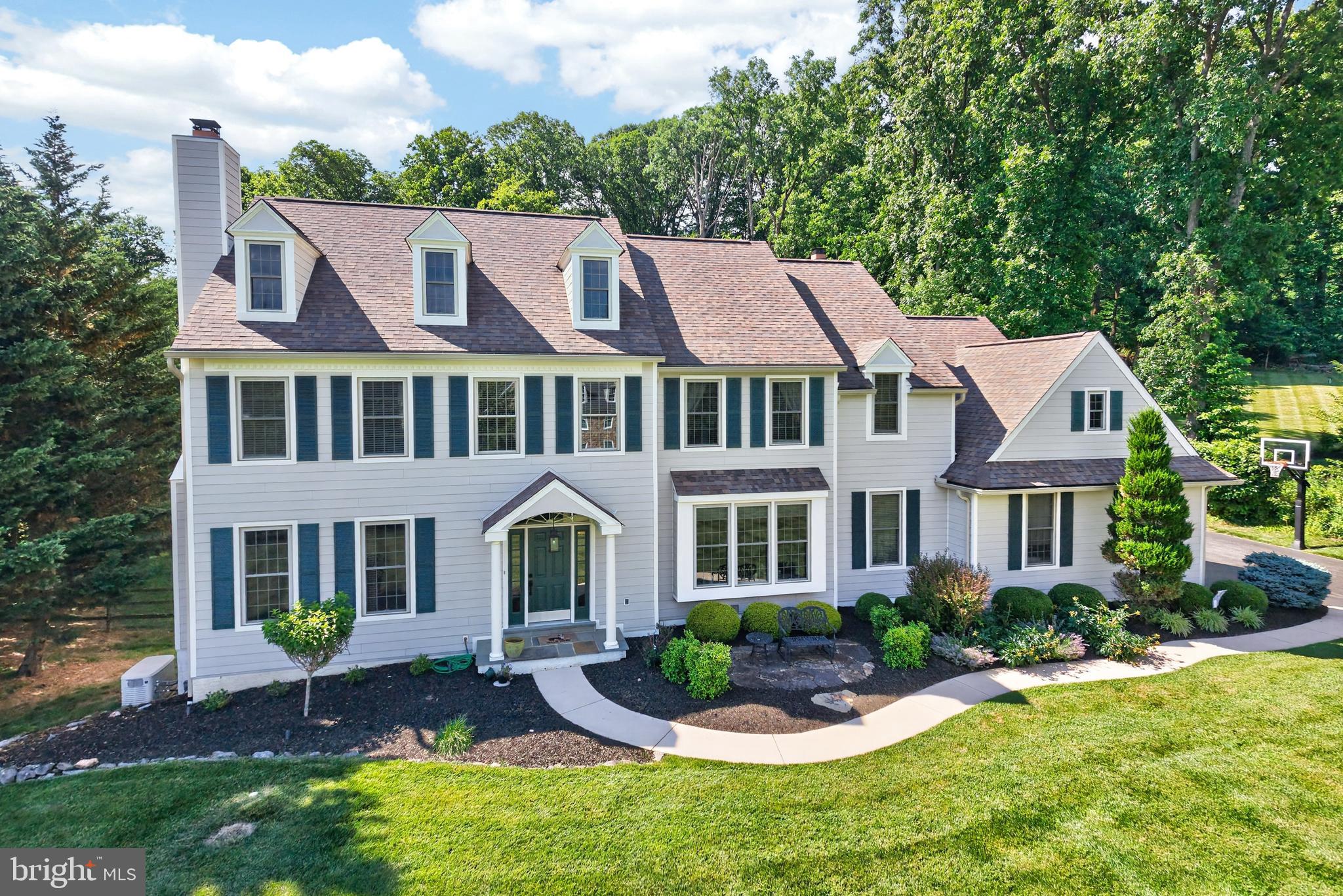 Showings start Saturday, July 25, 2026 through Showingtimg.com

Discover Unparalleled Luxury in Chester Springs
Welcome to this exceptional residence, perfectly situated in the highly sought-after Haverhill community within the prestigious Downingtown East School District. Offering a rare blend of elegance, privacy, and value, this 5-bedroom, 4.5-bathroom home is set on a lush one-acre lot designed for both relaxation and grand entertaining.
Outdoor Oasis & Refined Interiors
The exterior is a true retreat, featuring a sparkling in-ground pool, a sprawling new deck, and a charming covered porch. Overlooking a fenced backyard with a fire pit and serene wooded views, it offers the ultimate setting for outdoor living. Inside, the heart of the home is the open-concept kitchen, boasting updated cabinetry and countertops. This chef's space flows seamlessly into a dramatic family room, anchored by a fireplace and a breathtaking wall of palladium windows. The main level also includes a sophisticated two-story foyer, a formal living room with its own fireplace, a formal dining room with elegant French doors, a private office with a cozy window seat, and a highly functional mudroom and laundry area located just off the three-car garage.
Spacious Accommodations & Finished Lower Level
The second floor provides ample space with five well-appointed bedrooms, including a guest suite with a private en-suite bath. The expansive primary suite serves as a personal sanctuary, complete with a spa-like bathroom featuring a soaking tub, separate shower, and double vanities. For additional living space, the fully finished basement is a standout feature, housing a dedicated game room, a second family room, a private workout room, significant storage, and a convenient full bathroom. Multiple windows, including an egress window, ensure this level remains bright and inviting.
Recent upgrades include removal of stucco and installation of Hardie Board, newer windows and recently replaced roof along with some new systems within this home make a wonderful opportunity to make this house your home with your special interior touches. 

Prime Location
Enjoy the best of Chester County living with a prime Chester Springs address. This home offers easy access to Routes 401 and 202, ensuring a convenient commute to local shopping, dining, and regional events. Experience the perfect harmony of neighborhood charm and private luxury.
Other Updates on this home include the following;
*** Full house Generac Generatror
**** All Windows have been replaced 
***** (3) New Garage Doors and openers recently 
****** Music speaker system with speakers in the Family Room, Kitchen, Living Room, Dining Room & Outside Deck area.

THIS PROPERTY HAS IT ALL AND WAITING FOR THE NEW OWNERS TO ENJOY IT ALL......