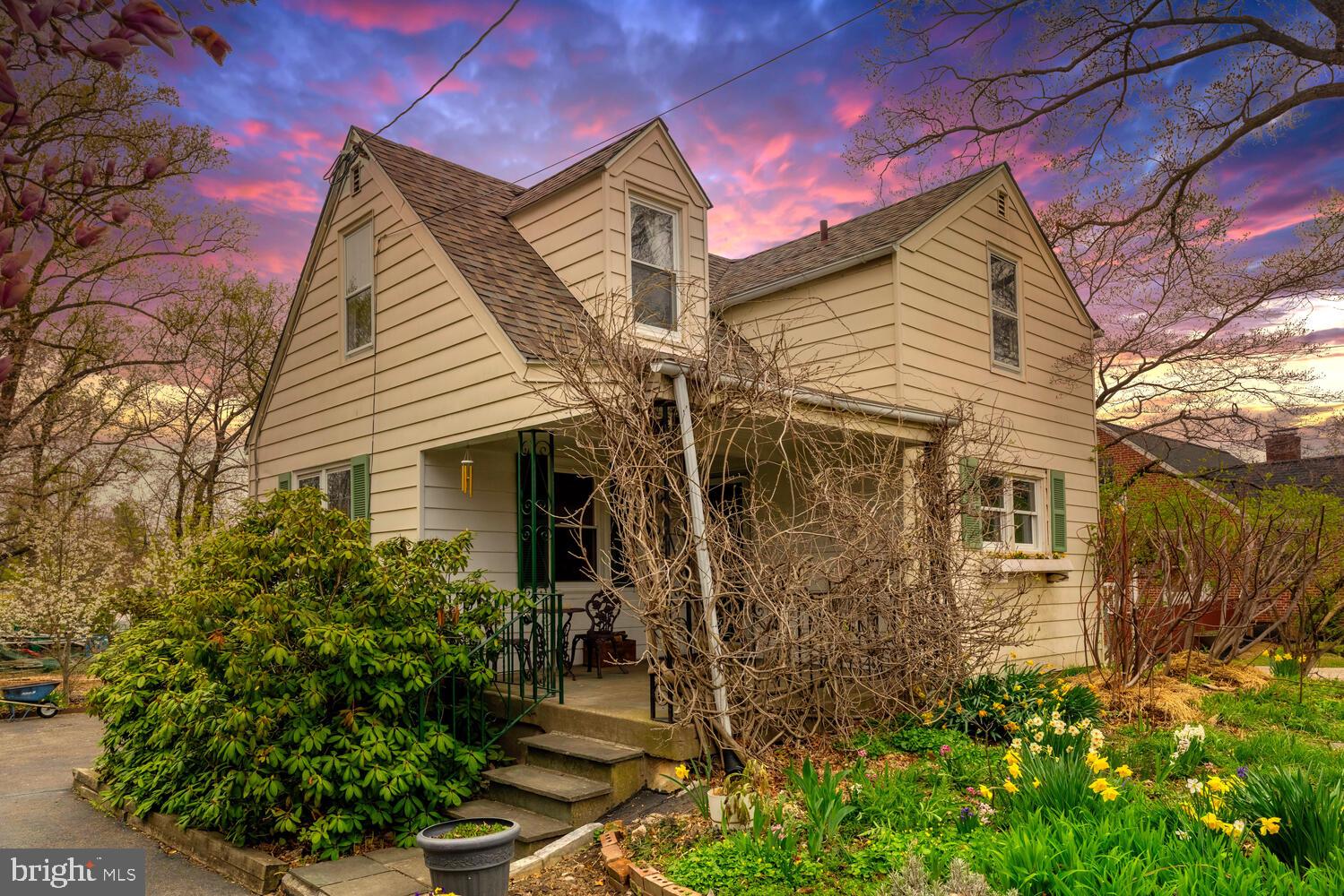 This unique 2-story, 2BR suburban home on 3/4 of an acre shows the creativity, effort and craftsmanship of its longtime owner, giving a warm rustic vibe.  Beautiful and abundant mature gardens surround the house and workshop/garage.  Inside, first-floor walls and ceilings are paneled in knotty pine and other woods, with built-in bookcases and freestanding woodstove.  A large supply of split and seasoned firewood is stacked outside.  There’s a kitchen, dining room and decorated powder room downstairs in a copy of the New York Times crossword puzzles wallpaper; upstairs a handsome full bath includes both tub and tiled stall shower.  Also upstairs are 2 BR, the master BR large and airy with paneled accents and both closet and cubbies.  The upstairs hall features a walk-in cedar closet.  The full basement offers sauna, workbench, shelving, and carpeted multipurpose room.  The brand-new HVAC system—three heat pumps—offer central AC as well as zoned heating.  New roof, within the last few years!  The roomy front porch, shaded by wisteria and rhododendrons—offers pleasant outdoor living.

Nestled on a generous 3/4 acre lot, this property offers ample space for outdoor activities and potential expansion.  The driveway accommodates 3+ cars.  The quiet street offers peace and privacy while local amenities and attractions are conveniently nearby. The exchange for the PA Turnpike and Blue Route (476) is located 2 1/2 miles away, making for convenient travel.  Spring is the time to see this gem!