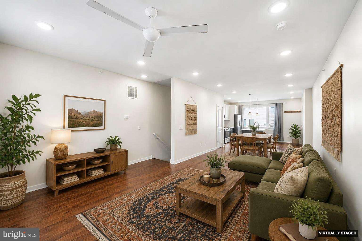 Step inside 1640 N. 5th Ct unit #29A. Cozy, tranquil, and effortlessly livable. Unit #29A is a home that invites you to slow down and stay awhile. Hang your coat, kick off your shoes, and let the warmth of the hardwood floors welcome you home. Glide into the kitchen to grab a quick snack, where marble countertops, a spacious island with storage, pendant lighting, and stainless steel appliances make everything feel easy and elevated. Soft-close shaker cabinets and a pantry keep life effortlessly organized.

Maybe you put on a record, letting your favorite album fill the space as you settle into your cozy couch. The open, airy layout gives you the freedom to design the space your way, whether that’s a laid-back lounge, a dining setup for hosting, or a creative mix of both. It’s a space that adapts to your rhythm.

When you’re ready to unwind, head downstairs to your quiet retreat. Two spacious bedrooms offer flexibility for whatever you need, a restful sanctuary, a guest room, a home office, or space to share. Ample closets, continued hardwood floors, and a full bath with tub and shower create a calm, comfortable escape. In-unit laundry and a separate storage room add to the ease of everyday living.

Outside you'll find a shared courtyard, offering a peaceful pocket perfect for slow mornings, fresh air workdays, or relaxed evenings with friends.

Set in Ludlow, just steps from neighborhood favorites like Human Robot and Luna Café, with the new bustling American Ave corridor, Fishtown and Northern Liberties all nearby. This pocket of the city is a hidden gem that keeps you close to everything while still tucked away. Easy access to I-95 and public transit makes getting around simple.