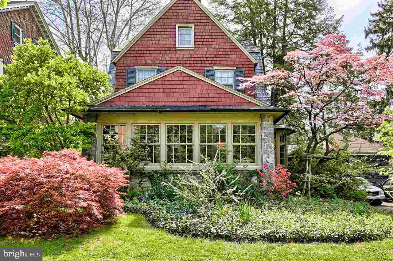 Magical storybook setting w/abundant curb appeal, refined appointments of yesteryears & modern enhancements * Convenient to major highways suitable for commuters * Quality woodwork by renowned local craftsman, Frank Auspitz * Custom moldings * Deep windowsills * High ceilings * Sun filled 4-season room w/two sided fireplace *  Spacious living & dining rooms w/fireplaces * Updated kitchen w/solid cherry counters & access to covered porch *