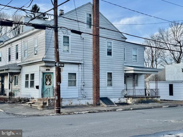 Property being sold in "AS IS" condition. Property will not be cleaned out for settlement. Location close to community pool and park. Eat in kitchen. Side carport. This property has so much potential. Oil heat with 2 newer oil tanks, Electric hot water heater.