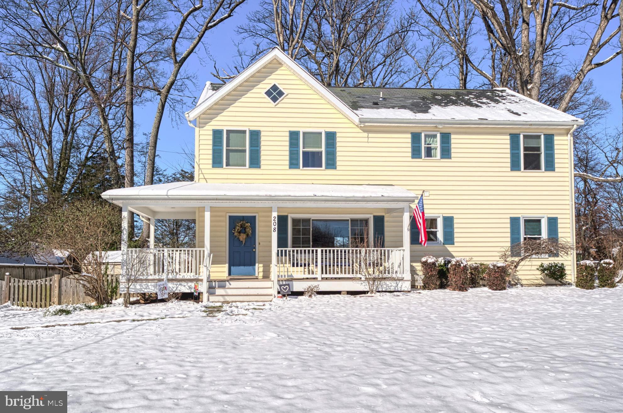 Wonderful sunny upgraded craftsman with a wrap-around porch on a quiet tree-lined street in DOWNTOWN Vienna!!!   Fabulous room sizes and lots of charm including hardwood floors, living room gas fireplace, crown molding and newer lighting.  Versatile floorplan with extended living room/great room and a front-to-rear family room with plenty of space for office areas.  Kitchen upgrades in 2019 or more recently include stainless steel appliances, granite counters and much of the lower cabinetry.   Separate dining area with crown molding and double window.  Wood staircase to upper level and the grand primary suite with vaulted ceilings, recessed lighting, ceiling fan and walk-in closet.  Terrific primary bath with step-in shower, great cabinetry, tile and clear-glass shower door.  Three large secondary bedrooms with new carpeting, ceiling fans and great closets, (two of them walk-in closets.)  Upgraded hall bath with separate tub/toilet area, white cabinetry and new mirror.   There is an upper level laundry!!!!! .... which includes a Maytag washer and gas dryer.   The rear yard is fenced and is lined by mature trees and plenty of greenery.   The deck, accessed from the kitchen area, overlooks the serene private yard.  There is also access to the awesome yard off the family room.  The home is in the Vienna Elementary School district and is walking distance from the Town's Community Center, the Maple Avenue shops, and the W&OD Trail.   It is convenient to the job centers of Tyson's Corner, North Arlington, the new Amazon HQ2 Center and the entire Dulles Technology Corridor.  Vienna Woods Swim and Tennis Club membership potentially available for purchase.