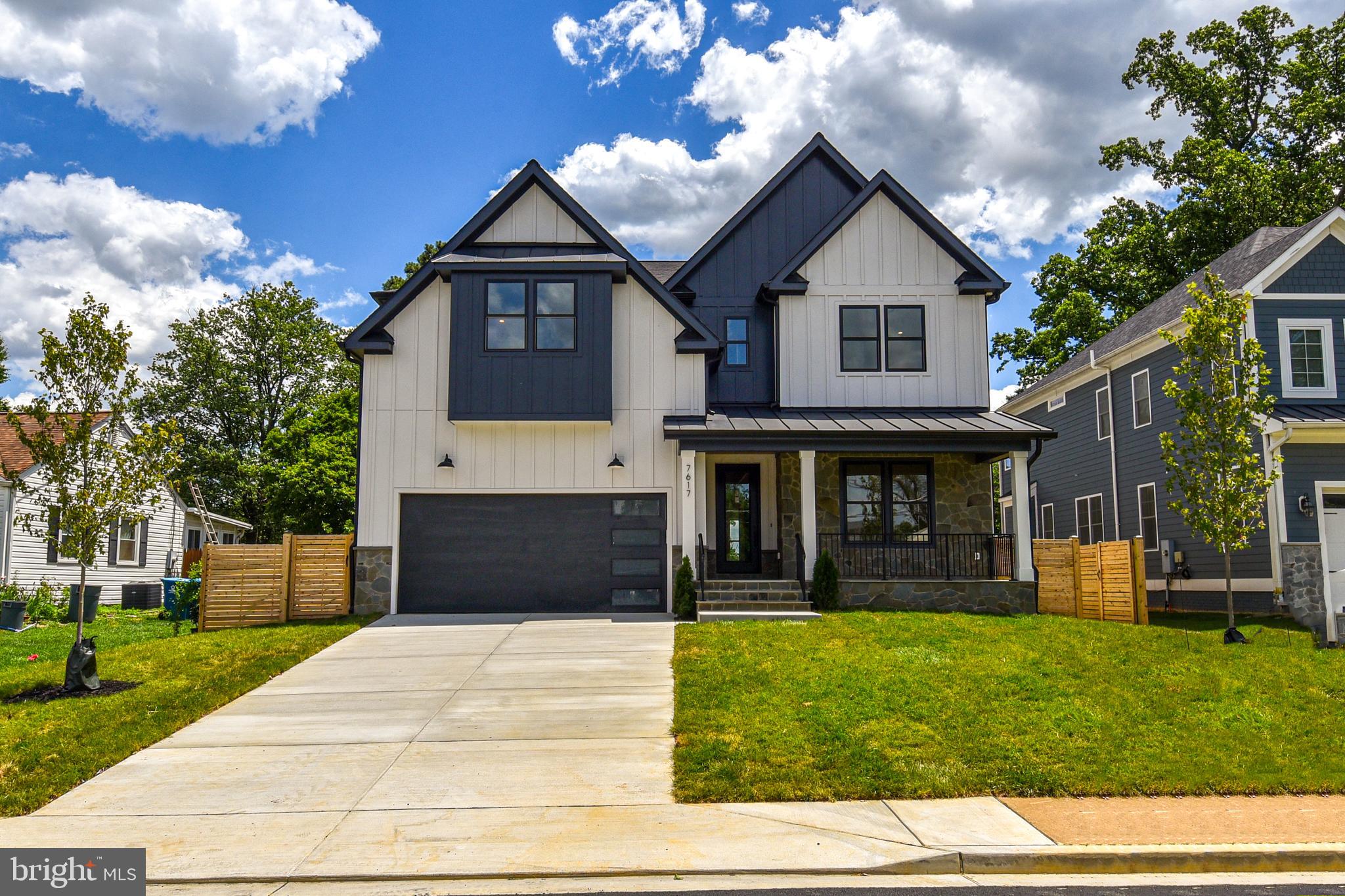 Phenomenal brand new state of the art home built by Metro Keystone Builders.  6,853 SF on 3 levels with 10 foot ceilings on the main level and 9 foot ceilings on the upper and lower levels. Spectacular Primary bedroom suite with a walk out covered balcony. A total of 6 bedrooms, 6 full bathrooms, and 2 powder rooms. All 6 bedrooms have their own in suite full bathroom. Walk-in closets in all bedrooms. Excellent storage space. Fully insulated interior finished 2 car garage with an electric vehicle charger. Large kitchen with 42" built in fridge, built in oven with microwave drawer, a breakfast area with built ins. A beautiful, large, covered back porch off of the kitchen. The mudroom comes with cabinets and a sink, perfect for cleaning up before entering living area. A spacious laundry room with washer, dryer, and cabinets on the upper level. An incredible media room in the lower level with a large rec room that contains a wet bar with a beverage cooler. Moisture resistance engineered subflooring with ZIP system exterior wall and roof sheathing. 
Exterior finishes include stone veneer at the front, fiber cement panels with batten boards. Architectural 30 year shingles on roof with metal roof over front porch and garage. Interior finishes will include Brazilian Oak 5" solid hardwood flooring on first and second levels, with LPV flooring in lower level. Incredible upgraded trim package with Reem Solid Core interior doors, KCD Cabinets, and Delta premium fixtures. HVAC Zoned per floor. Speaker prewiring in media room, as well as prewiring for CAT6, Coax, and HDMI. Gas fireplace in family room. 400A electrical service. 
This is a home you will not want to miss out on. This home will be shown on an appointment only basis. Please call, text, or email the listing brokers to arrange tours. Sentrilock lockbox.