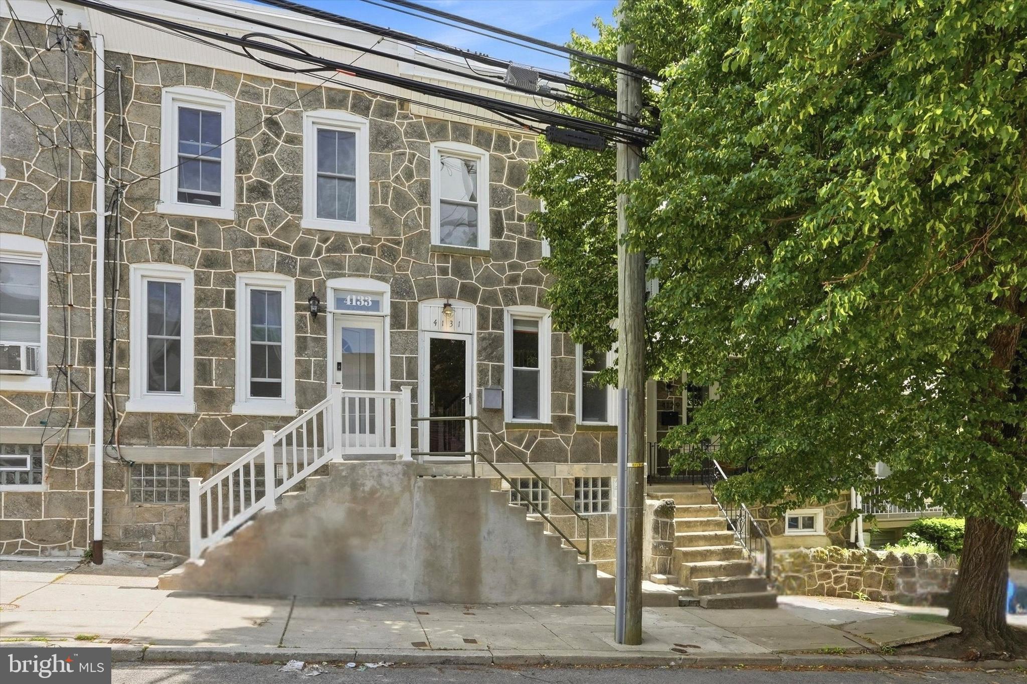 Welcome to 4131 Terrace Street, a charming Manayunk townhome blending classic character with thoughtful modern updates. Featuring 3 bedrooms and 1 full bath, this inviting home showcases a freshly re-pointed schist stone façade, original hardwood floors throughout, and timeless neighborhood appeal on a picturesque tree-lined block.

The fully renovated kitchen, completed in 2025, features contemporary shaker cabinetry, stainless steel appliances, and a clean, modern aesthetic designed for everyday living and entertaining alike. The home has also been freshly painted from top to bottom, creating a bright, refreshed feel throughout. Major system upgrades offer peace of mind, including a complete electrical rewire with all knob-and-tube wiring removed, as well as a new central air system.

Each bedroom offers generous storage with exposed wardrobe systems that can remain as-is or be removed for additional flexibility and customization. Out back, enjoy your own private oasis with a spacious rear deck- perfect for dining al fresco, entertaining guests, or relaxing outdoors.

Ideally located just steps from Main Street, this home offers easy walkability to Manayunk’s beloved restaurants, shops, cafes, and nightlife while still maintaining the charm of a quiet residential block.