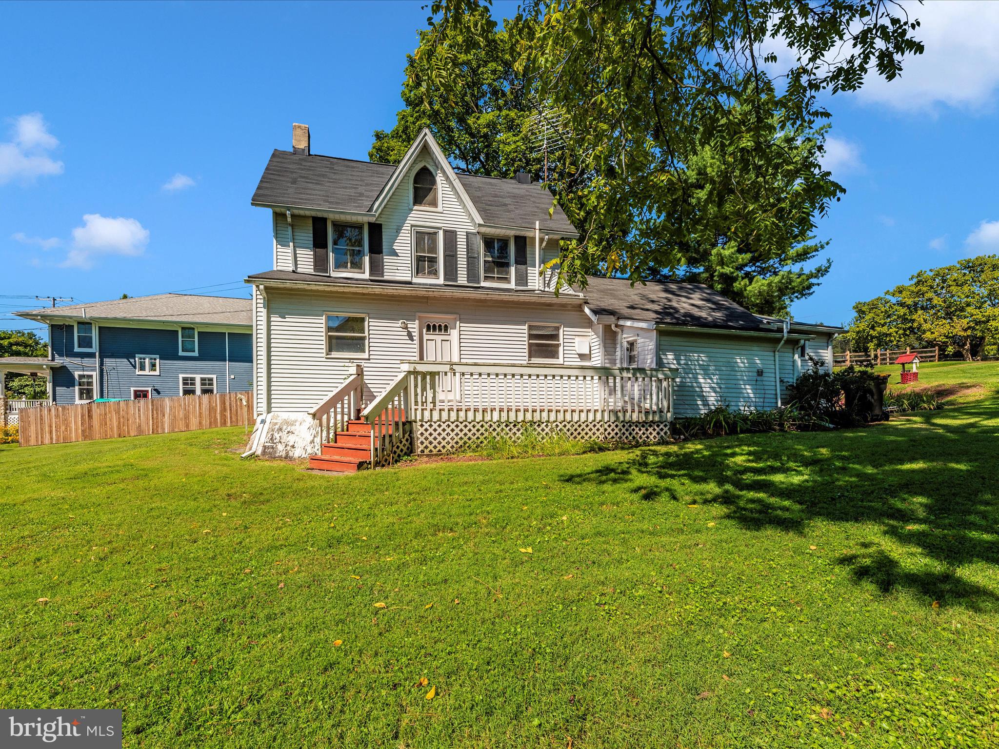 Welcome to historic downtown Sykesville! This property is just 3 blocks from Main Street.
This charming colonial was built in the late 1800's and 7327 was the first house built by Holman on Springfield Avenue.
This property has had many updates over time and features 3 bedrooms, 2 baths, living, dining room and remodeled kitchen. There is also a front porch and back patio.
The home offers first level living with primary suite and laundry room.
Property has a stunning lot on a half-acre with a detached garage and plenty of parking spaces and is being sold as is.
Conveniently located near I 70, Route 32 and 97 in Carroll County.
Experience all of Sykesville Main Street events, restaurants, shops, culture and rich history this town has to offer!