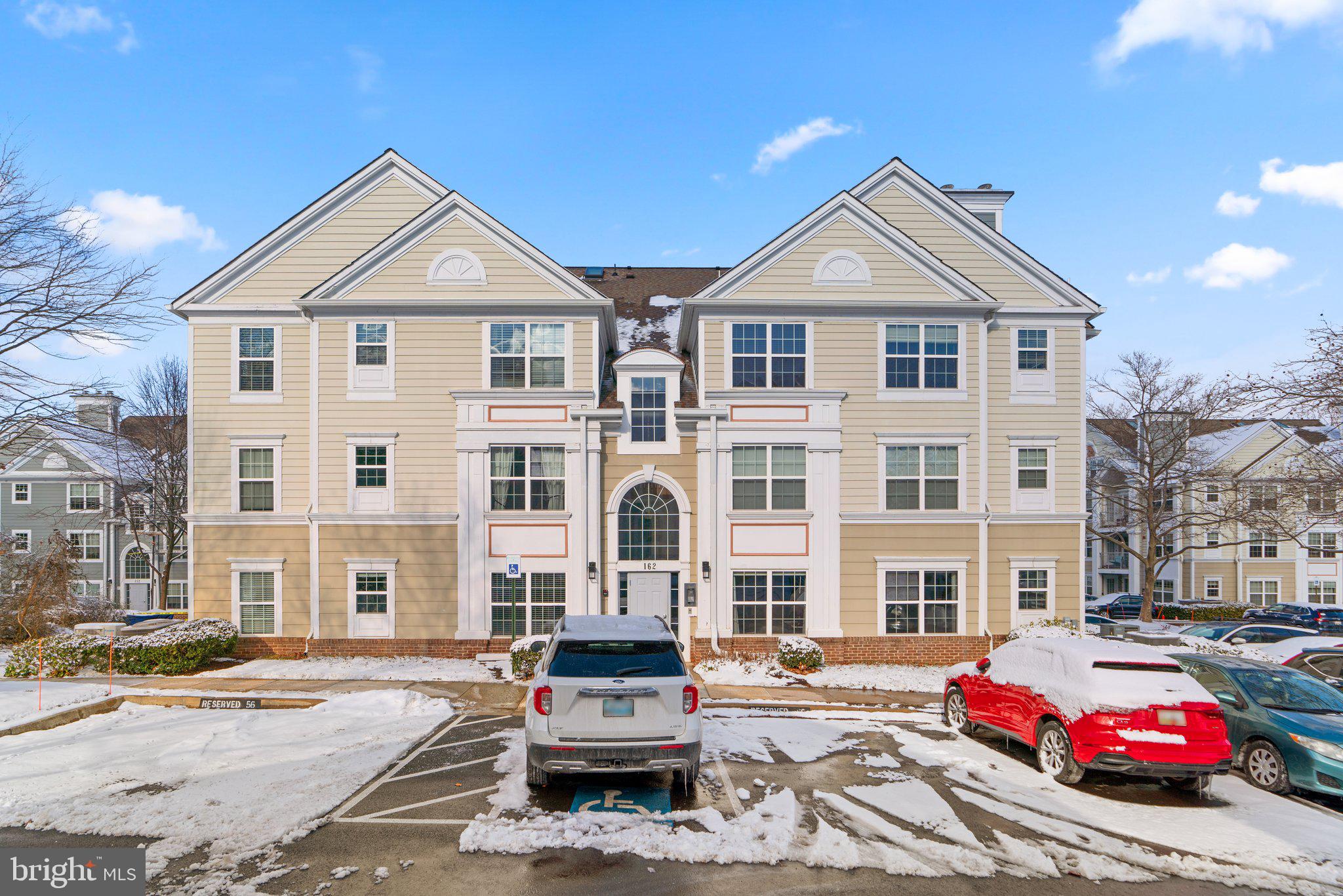 Welcome to 162 Kendrick Place, a modern and personable residence nestled in the sought after community of Kentlands. This lovely condo offers 1,095 square feet, providing abundant space for comfortable living. Step inside to discover a range of amenities designed to enhance your lifestyle to include gorgeous laminate flooring. The large and open concept living area includes a cozy fireplace as well as a sliding glass door to the relaxing side patio. The two bedrooms with ensuite baths are on opposite sides of the unit from each other for optimal privacy. The fully equipped kitchen boasts white cabinetry, granite counter tops, and stainless steel appliances. Additionally, there is a breakfast bar area for informal meals. Fitness enthusiasts will appreciate the swimming pool, and on-site gym, while the basketball, and lighted tennis and pickleball courts offer opportunities for active recreation. The property also features assigned parking for added convenience and security included for peace of mind. Enjoy the convenience of living close to shopping and dining options, all within reach of this secure building.

The current condominium fee for this unit is $1128 per month.  There is currently extensive work being performed to the exterior of the buildings throughout the Kentlands Ridge community.  The cost to each unit owner is just under $50K which is being paid back as part of a 10 year loan established in 11/2024.  The owners of this unit are willing to pay off the entire balance of the 10 year loan at closing with an acceptable offer.  The condominium management company has confirmed if the loan balance were to be paid off at closing, the monthly condominium fee would be reduced to $717.20 monthly for the remainder of 2025.   Please feel free to contact me with any questions.