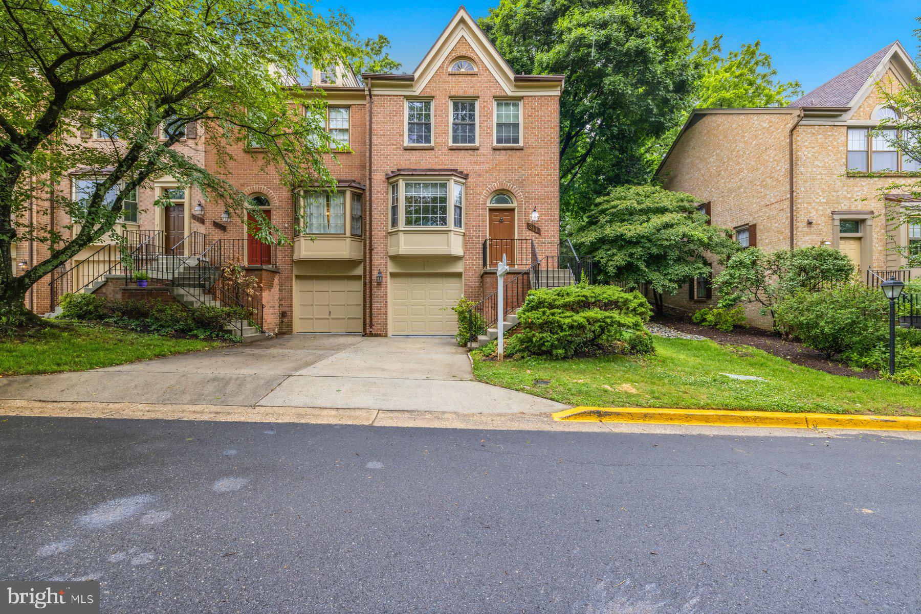 This is a rare opportunity to get in on Courthouse Walk.  The name is indicative of its location --- within a short distance from the Rockville Courthouse (and Rockville Metro).  This 3 level end unit townhome offers 3 bedrooms (to re-attain the 3rd bedroom a wall will need to be replaced between 2nd and 3rd bedroom as well as a new door installation) with  2 full and 2 half baths.  The home has been refreshed with new paint, carpeting, refinished hardwood floors on the main level (and hardwood floors on the upper level), a brand new deck, brand new stainless steel appliances in the kitchen, a new garage door and exterior paint, and a newer roof.    The location is amazing and the setting is serene with your backyard overlooking a wooded area.