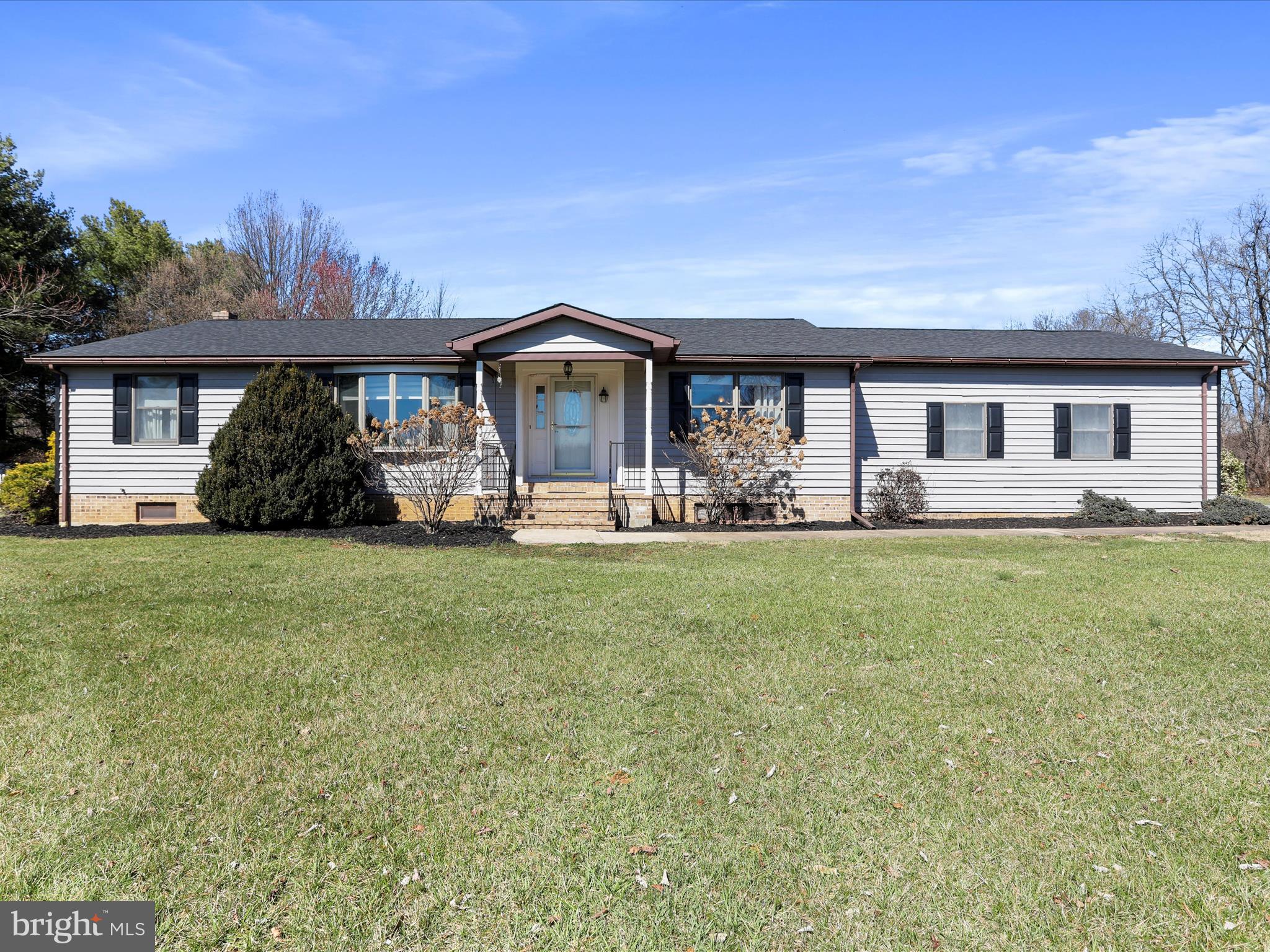 Available now!  A unique opportunity awaits in Gerrardstown, WV! Tucked away on the serene back roads, this charming ranch-style home sits on 2 acres of flat, private land. While offering peaceful solitude, it's still conveniently close to the amenities of Inwood and Martinsburg, providing the perfect balance of privacy and accessibility. Inside, the home offers a spacious layout, including a full finished basement perfect for a variety of uses. Hunting enthusiasts will love the 80x9 bow shooting range, while others can take advantage of this versatile space for long-term storage. Step outside and be greeted by a fenced-in backyard, featuring a walk-out deck and an in-ground pool, complete with a slide, diving board, and an enclosed pump house. Need more space for work or storage? The property includes a massive 67x70 garage behind the home, equipped with 3 office spaces, central air, and four large entrance bay doors, making it the ideal setup for any business. Additionally, a second 20x22 garage is located at the back of the property, offering even more potential. Whether you're seeking a peaceful home or an operational-ready space for your business, this property has it all. Schedule a showing today and make this one-of-a-kind property yours!