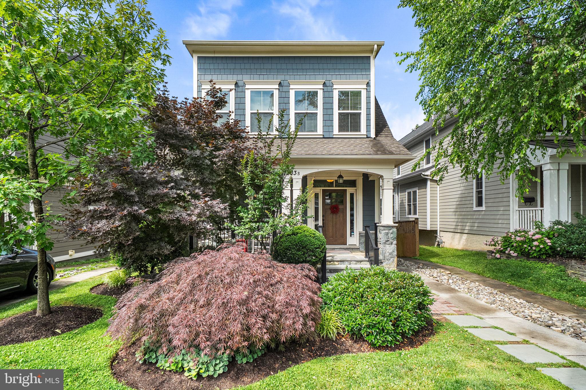 Welcome to 1203B Lincoln Avenue, a beautifully appointed custom home in the heart of Falls Church City offering exceptional living space, luxury finishes, and outstanding indoor-outdoor entertaining.
This spacious residence features four bedrooms and four-and-a-half bathrooms, with a versatile second-floor library that can easily be converted into a fifth bedroom to accommodate changing needs. The thoughtfully designed floor plan seamlessly blends elegant formal spaces with comfortable everyday living. The property has been meticulously maintained throughout. The home offers a stunning gourmet kitchen outfitted with high-end Bosch stainless steel appliances, premium finishes, and ample storage. The adjoining living and dining areas create a seamless flow ideal for both entertaining and daily life.
The fully finished lower level boasts soaring ceilings and an impressive bar and entertainment area, providing the perfect setting for movie nights, game days, or hosting guests. An abundance of natural light enhances every level of the home, creating a bright and inviting atmosphere. Outside, enjoy a private backyard retreat complete with an oversized one-car garage, mature landscaping, and exceptional privacy. The highlight is the remarkable smart louvered roof pergola with recessed lighting, fans & full retractable screens, creating a truly unique outdoor living experience that can be enjoyed year-round. The Home’s exceptional location offers easy access to the best of "The Little City." Enjoy being just minutes from the East and West Falls Church Metro stations, I-66, Route 7, and Route 29, with convenient access to Washington, D.C., Tysons, and the Mosaic District. Walk to Founders Row, the farmers market, local parks, the W&OD Trail, charming boutiques, coffee shops, and some of the area's most popular restaurants. Offering luxury, flexibility, and unparalleled spaces for entertaining both inside and out, this is a rare opportunity to enjoy the very best of Falls Church City living.