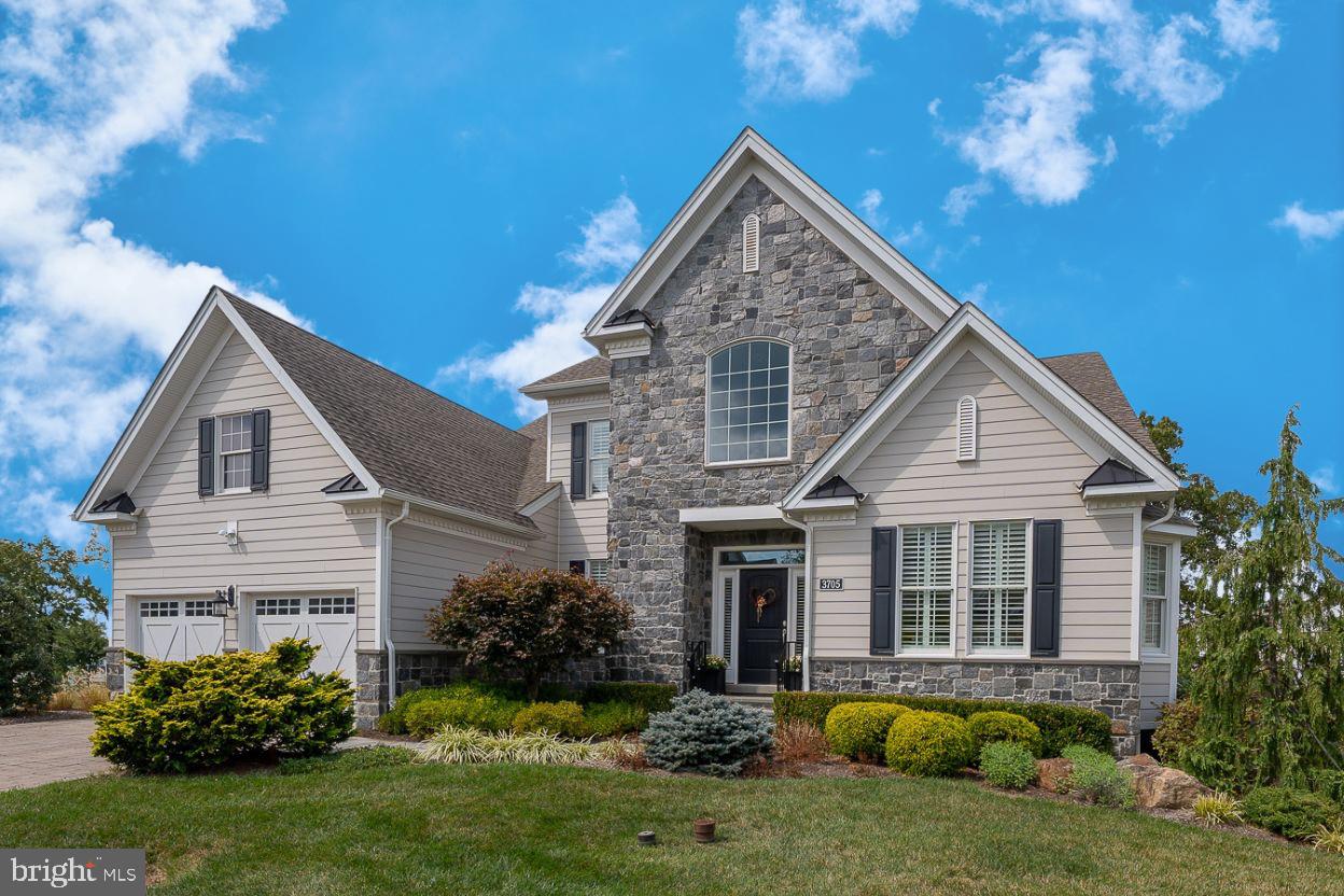 Welcome to 3705 Wyola Farm Road, Newtown Square - a single home in the Merion Collection of Liseter.  This 4 Bedroom, 2.5 Bath home has been beautifully expanded and upgraded, blending timeless architectural details with modern convenience for both entertaining and everyday comfort.
Step into the grand two-story Foyer, flanked by a formal Living Room on the right and a formal Dining Room on the left - creating a wonderful flow for gatherings.  Upscale millwork, double and triple crown molding, wainscoting, and beautiful hardwood floors set the stage for the craftsmanship you’ll find throughout. 
At the heart of the home is the soaring two-story Family Room with a cozy gas fireplace. The adjoining Breakfast area with a skylight and sliding glass doors leads to the oversized Deck with a pergola - perfect for alfresco dining, large celebrations, or simply relaxing with a book on a sunny afternoon. The gourmet Kitchen makes entertaining effortless, featuring an oversized island with honed granite countertops, a glass tile backsplash, stainless steel KitchenAid appliances, and a large pantry closet. 
The main-level Primary Bedroom Suite is its own private retreat with an 10+ foot tray ceiling, a custom walk-in closet, and a spa-like bath with dual vanities, a seamless glass shower, and private water closet. 
A conveniently located Powder Room and a Laundry Room with custom storage closet complete the main-level essentials.  The attached oversized two-car garage offers direct entry to the home and has plenty of space for storage. 
Upstairs, three generously sized Bedrooms offer flexibility for family, guests, or home office space.  Bedroom #2 has two walk-in closets, Bedroom #3 features hardwood floors and a built-in bookshelf in its walk-in closet, and together they share a Jack & Jill bath. Bedroom #4 includes two double-door closets, with one large enough to create a future ensuite bath if desired. 
The enormous walkout Basement expands the possibilities even further. With sliding doors to a bluestone patio and steps to the deck, it’s ready to become an extended living area with a possible media room, gym, guest suite, or multi-generational space.
Additional highlights include an extended floor plan (Foyer, Family Room, Breakfast Area, Primary Bedroom, & Garage), bay window bump-outs, three heating and cooling zones with an oversized AC unit (2 on main level & 1 on the upper level), a PEX water system, hospital grade UV air purifier, plantation shutters, central vacuum (even in the Basement & Garage), and whole-house Generac generator. 
Thoughtfully designed, the Foyer includes a hall closet that could easily be repurposed for a future elevator – creating convenient access to all three levels.
Liseter offers resort-style amenities including: an infinity pool; clubhouse with a fitness center and game room; tennis, pickleball, basketball and bocce courts; walking trails, and even a charming post office.  Ideally located near downtown Wayne, the Paoli train station, and the new Newtown Square Town Center - with easy access to Center City Philadelphia and the Philadelphia International airport.  This community offers both convenience and charm. 3705 Wyola Farm Road isn’t just a home - it’s a lifestyle of elegance, comfort, and endless possibilities.  The Buyer and Buyer’s Agent are responsible for verifying the square footage.