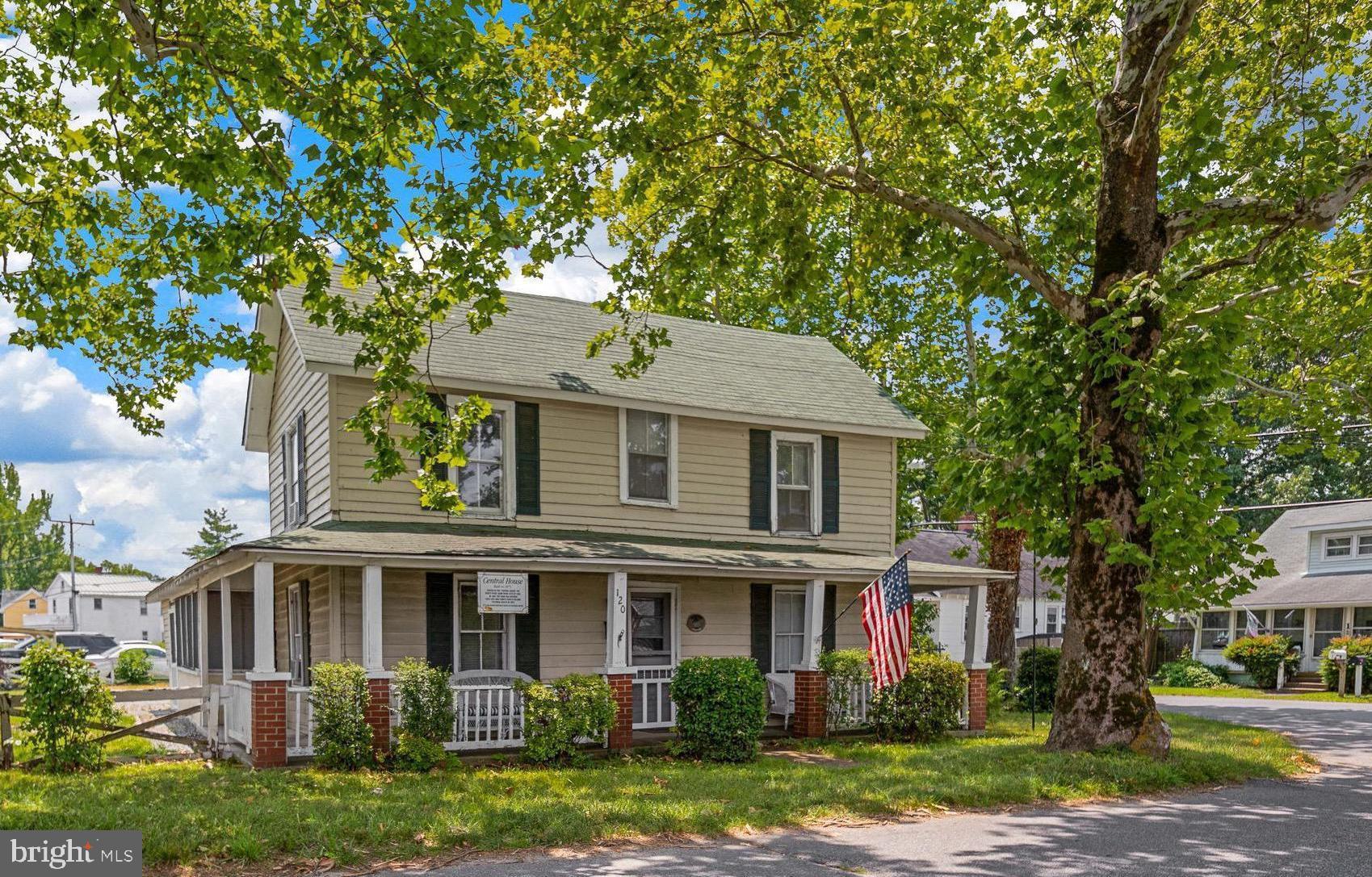 Own a piece of history at 120 Boundary St, home to the legendary Central House, the oldest existing residence in Colonial Beach.  Built in 1875 as the central home of White Point Farm, this remarkable property predates the founding of the town itself and occupies a unique place in local history.  When White Point Farm was subdivided into lots and streets in 1882, the community that would later become Colonial Beach was born.  Today, the Central House stands as a living link to that history.   Located on The Point, a most desirable and prestigious neighborhood, this property offers a combination of historic significance, prime location, business flexibility and redevelopment potential that simply cannot be replicated. Highlights include 6 bedrooms, 2 baths, approximately 1,822 square feet, walking distance to beaches, marinas, restaurants, breweries, shopping, fishing pier and year-round town attractions. In addition, the property is zoned with an existing Conditional Use Permit allowing a variety of commercial and mixed-use opportunities.  Located within the historic district, the home is recognized on both the Virginia Landmarks Register and National Register of Historic Places, making it eligible for significant state and federal historic rehabilitation tax credits. The home is fully functional and livable, but due to its age and historic nature, renovations and modernization should be expected.  This is not a turnkey property -- it is an opportunity.  Bring your vision as this could be a rewarding historic restoration project, a live-and-renovate residence, a profitable mixed-use investment, a unique short-term rental business, a legacy property to preserve for future generations. Furnishings are included.  Being sold As-Is.
