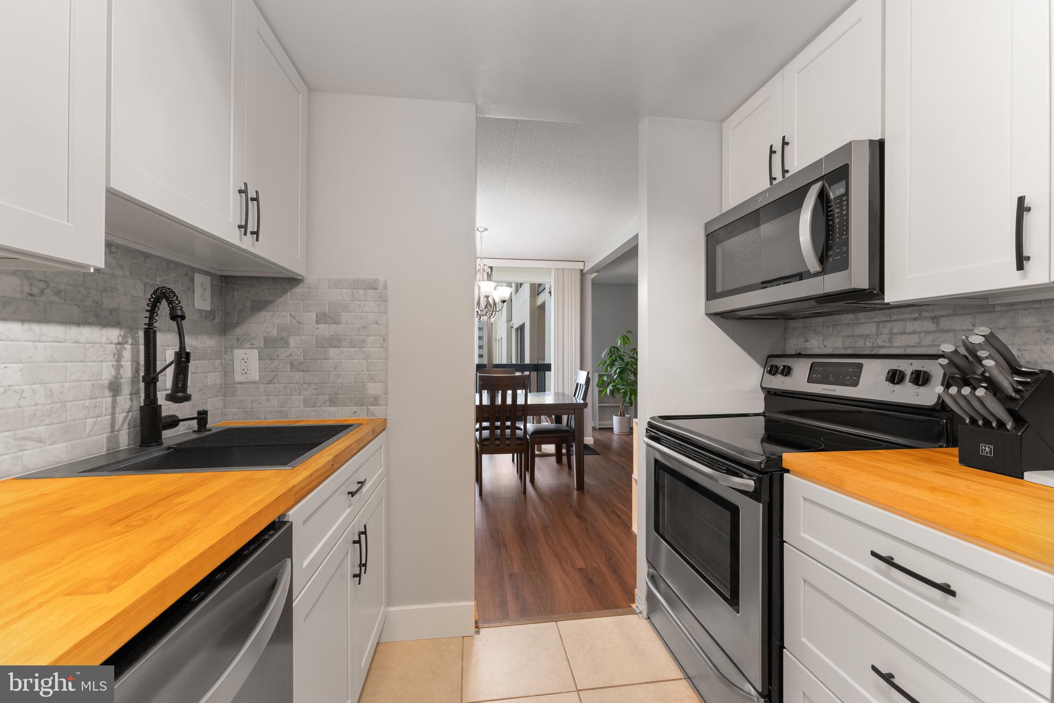 Unit is Available June 1st. All utilities are included except for Electric and Wifi. No Showings 4/22 and 4/23. Welcome to 6300 Stevenson Ave #608! This fully renovated 2 bed, 1 bath condo features a modern kitchen with butcher block counters , stainless steel appliances, and sleek cabinetry. The bathroom has been stylishly updated, and the unit includes a rare in-unit washer and dryer.

Enjoy bright, open living spaces and generous bedroom closets. Conveniently located just minutes from the new INOVA Alexandria Hospital, Van Dorn Metro, I-395, shops, and dining.

Perfect for commuters, first-time buyers, or investors—don’t miss this one!

Garage spot B54