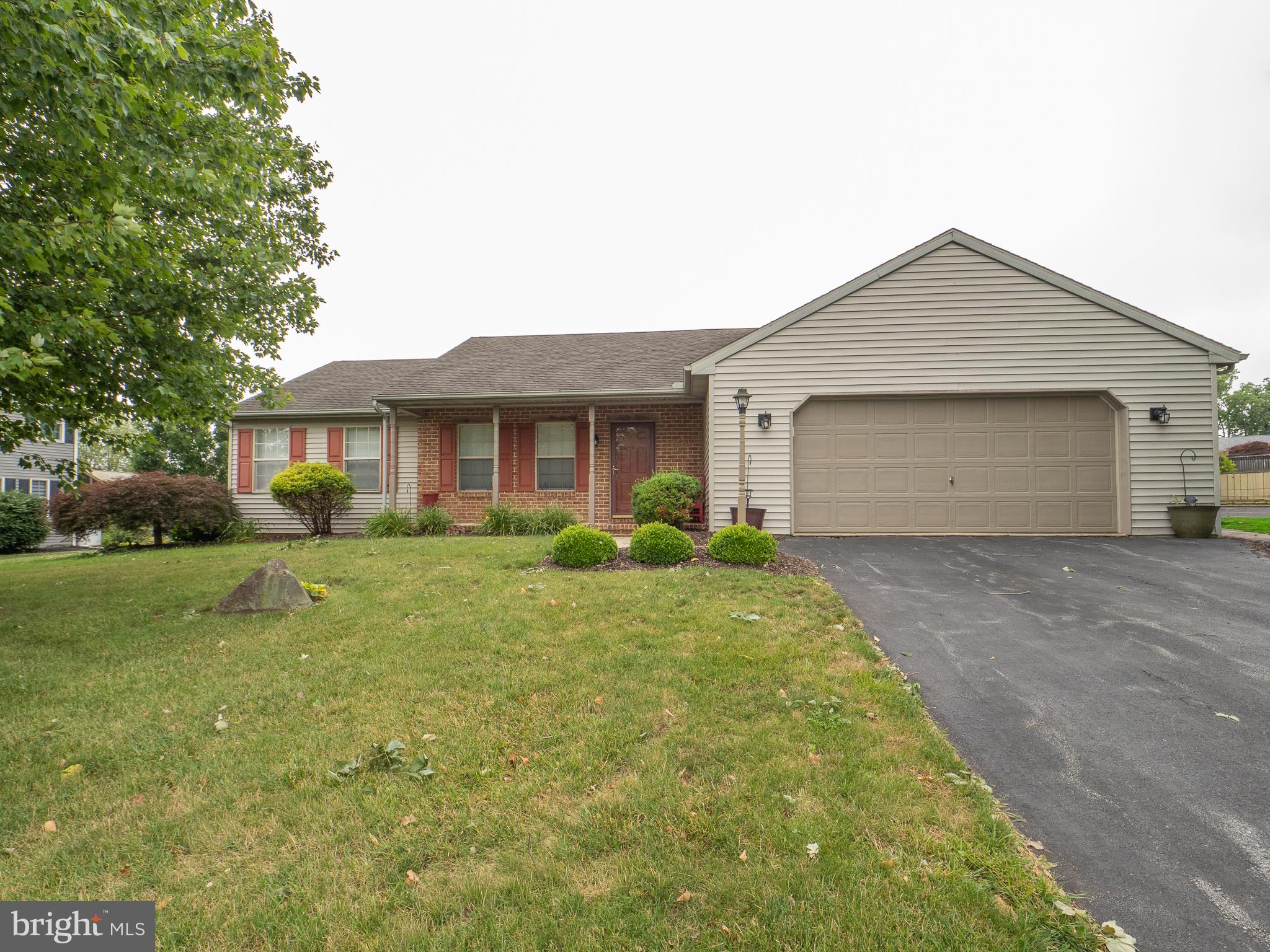 Welcome home to this charming 3-bedroom ranch, ideally located just minutes from Routes 222, 272, 625, 897, and the Pennsylvania Turnpike, making commuting a breeze while still enjoying the peace and quiet of a lovely neighborhood. Set on a spacious 0.46-acre lot, this home is surrounded by attractive, well-kept properties and offers the perfect blend of comfort and convenience. Inside, you'll appreciate the bright, open floor plan, soaring cathedral ceilings, and ceiling fans throughout that create an inviting, airy atmosphere. Whether you're relaxing at home or entertaining family and friends, this property offers the easy one-floor living you've been searching for.