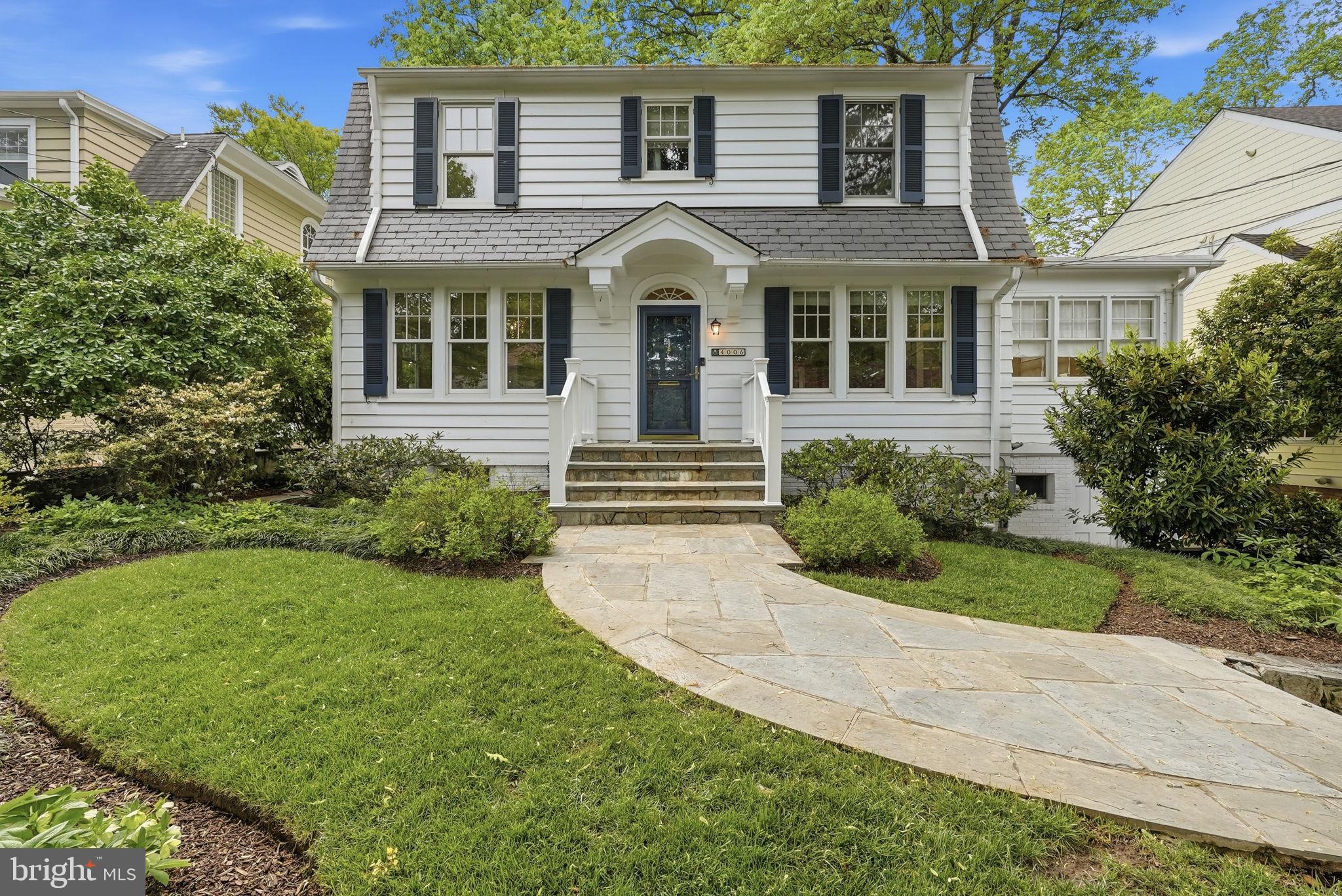 Tucked away on a quiet street, this thoughtfully updated and expanded Dutch Colonial offers the perfect blend of classic charm and modern living. Generous spaces are found exactly where you need them - a welcoming first-floor family room with a fireplace, a beautifully appointed kitchen with a vaulted ceiling and casual dining area, and a sun-drenched sunroom perfect for relaxing or entertaining.

The second floor features four bedrooms, including a spacious primary suite complete with a custom built-in desk and office area - ideal for those who work from home. Throughout the home, original architectural details and an abundance of built-ins have been lovingly preserved, giving the space a warmth and character that newer homes simply can't replicate.

The finished basement expands your living options even further, offering generous flex space perfect for a playroom, media room, or home gym, along with a full bath and the potential for a fifth bedroom - making it an ideal retreat for guests or extended family.

A separate outbuilding offers incredible flexibility - whether you envision an art studio, a private office, or something else entirely, the possibilities are yours to explore.

All of this, just under a mile from the Metro and the vibrant shops, restaurants, and energy of downtown Bethesda.