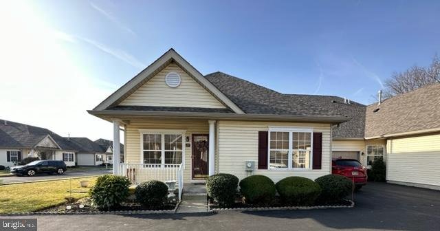 Well maintained house in highly sought after 55+ community of Bensalem.  Property is move in ready with newer roof( 12/2022), all appliances included,  hardwood floors in main living area, ceramic tile in kitchen,  vaulted ceilings and sitting porch overlooking a peaceful pond.    Large unfinished basement with high ceilings great for a workshop, workout space or additional living space.   Laundry room is conveniently on the main floor along with the primary bedroom, which includes a full primary bathroom and walk in closet.  Another full bathroom is located on the main floor    Dining room area that can be converted to another bedroom as there is an eat in kitchen.   Additional loft that can be made into another bedroom or guest suite.   Next to that upstairs  loft/ room is a large finished bonus room that would be perfect for an office or more additional living space. Close to restaurants, shopping, major highways