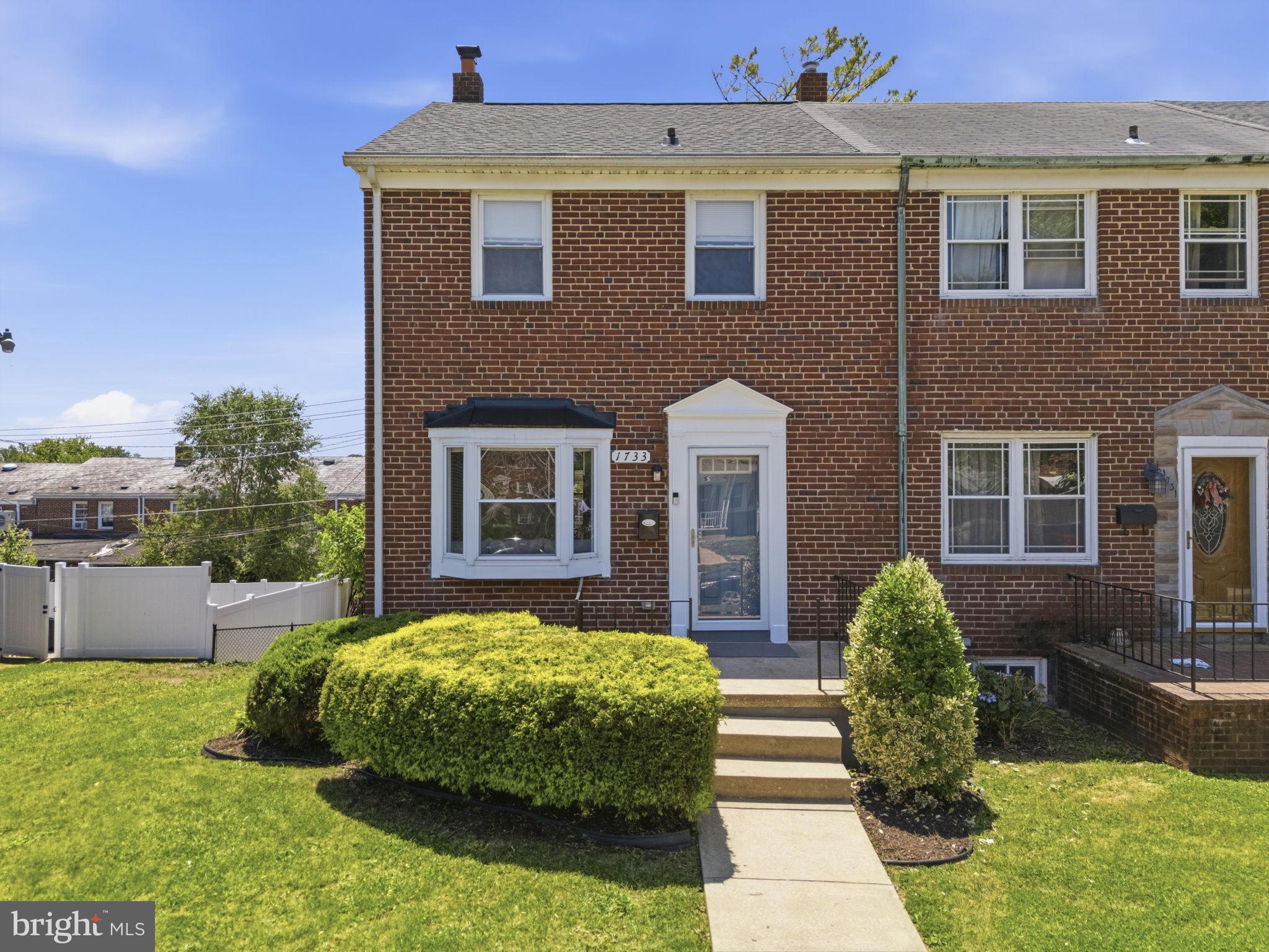 Welcome to 1733 White Oak Ave in the Ridgeleigh neighborhood. Beautiful fully renovated end- of-row townhomes with large fenced yard, two decks, and a finished basement. NO HOA.

Step inside and you’re immediately greeted by an open living space flooded with natural light and gorgeous hardwood floors. Through the living room you have a dining room with lots of space and an open and updated kitchen with white cabinets, stainless steel appliances, and granite counter tops. The center island provides for awesome flow. Off the kitchen you have a large covered porch- perfect for morning coffee or dining al fresco. 

On the second floor you'll find three bedrooms with tons of natural light, the same beautiful wood floors, and a bright and updated full bathroom. 

The basement is fully finished with a large living space, office area, extra storage, full updated bathroom and access to your back deck and fully fenced back yard. 

Fully renovated in 2023 with updated plumbing, electrical, mechanical, new roof, siding and water heater. HVAC- manufactured in 2017

Convenient location near Loch Raven Reservoir, Cromwell Valley Park, Maryland Country Club,  Goucher, Towson, Loyola & Hopkins Universities, shopping, and dining and major commuter routes!