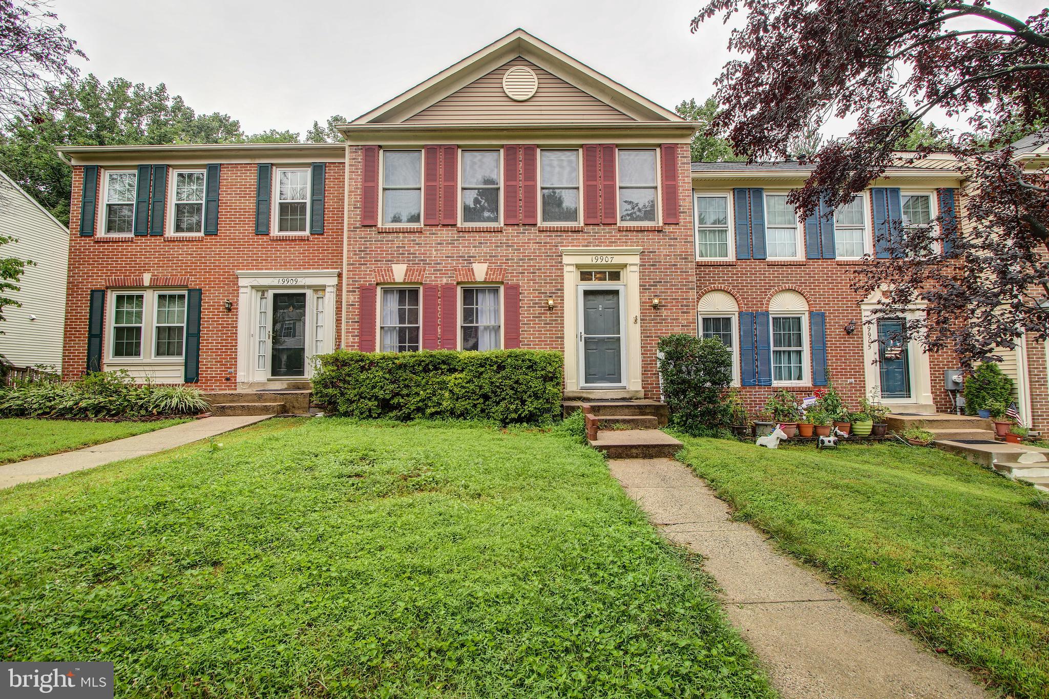 Stunning brick front townhome in Gaithersburg! This home is move-in ready featuring 3 Bedrooms and 2.5 Bathrooms with fresh paint throughout. The main level features bright living room with beautiful hardwood floors. Eat-in kitchen with island overlooking formal dining room and walk-out to spacious back deck. The upper level has large master bedroom with vaulted ceiling, walk-in closet, and ensuite. Lower Level features additional rec space, wood burning fireplace, and laundry with walk out to back yard. Conveniently located minutes to I-270, ICC, and public transportation. Close to shopping, restaurants, and schools. Don't forget to check out the 3D tour of this home!