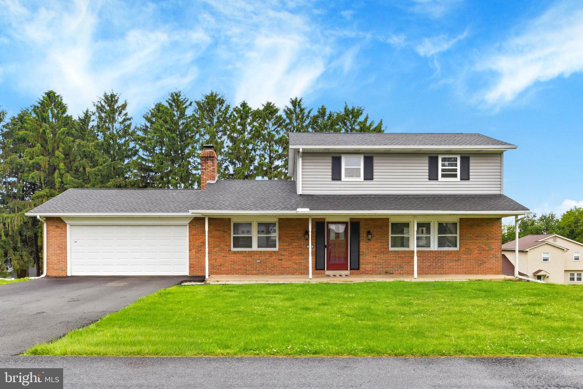 Welcome to The Fairway Drive House! This 3 bedroom, 2.5 bathroom home in Cumberland Valley School District has the perfect neighborhood feel, with no HOA!

A large covered front porch welcomes you & offers the perfect place to relax on a rocking chair with your morning coffee. Step inside to updated plank flooring flowing throughout the first floor. The living room opens seamlessly into the dining area overlooking the large backyard & sunset farmland views.

The kitchen features newer appliances, including a refrigerator & dishwasher replaced in 2023. Down the hall, you'll find an updated half bath, a large pantry, & a spacious den with a fireplace.

Upstairs offers 3 generously sized bedrooms, including a primary bedroom with a walk-in closet. The second floor also features a freshly updated full bathroom with a dual vanity.

The walk-out basement provides even more flexible living space,  complete with a full bathroom & newly updated shower. Continue out onto the spacious, covered, slate patio & enjoy the massive backyard & peaceful views.

Additional recent upgrades include a new heat pump system in 2023, a new water softener installed 2025, & a freshly paved asphalt driveway completed in 2025.

Located just steps from a playground & walking trail, only 3 miles from Talking Breads Bakery, just over 1 mile from US-15, 4 miles to the PA Turnpike, & 2 miles from Oak Grove Farms. 

This home offers the perfect location of country living with easy access to everything you need.

Schedule your showing today!
