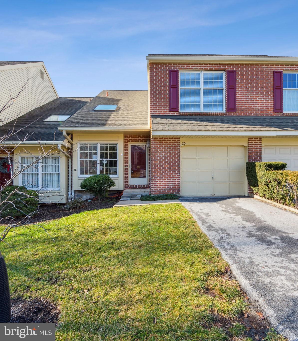 DEADLINE FOR ALL OFFERS - THURSDAY, JANUARY 4th AT 5:00 pm.  Welcome home to this meticulously maintained 3 Bedroom, 2.5 Bath Brick Townhome w/ a Fully Finished Basement, Beautiful Kitchen, 1st Floor Bruce Engineered Hardwood Floors, Wood Burning Fireplace (Easily Converted to Gas) and Attached 1 Car Garage in the Highly Desirable and Private Oak Ridge Development. Located in the Award Winning Downingtown School District, your new home is a close 5 minute drive to S.T.E.M. Academy, Downingtown H.S., Bishop Shanahan H.S., Weg, man’s, Downingtown Country Club, Home Depot, Regal Movie Theatre, Walking & Bike Trails, shopping & restaurants and the Downingtown (R5) Train Station! The Open 1st Floor Plan features Living Room, Dining Room, Kitchen, Family Room, Laundry and Powder Room. Eat-In Kitchen contains Corian Counter Tops, GE 4 Burner Gas Stove, Whirlpool Dishwasher, Natural Light Producing Skylight, Large Pantry & Lots of cabinet and drawer storage space. Relax in the Large and very Cozy Family Room featuring a Wood Burning Fireplace (Easily Converted to Natural Gas) w/ Oak Surround and Skylight. Front Living Room contains Ceiling Fan, Skylight & Cathedral Height Master Wood Beam Ceiling. Elegant Dining Room! Beautifully Decorated Powder Room, Laundry Room with Cabinetry & 2 Storage Closets round out 1st Floor . Second Floor highlights Large & Sunny Carpeted Master Bedroom w/ Ceiling Fan & Two Large Hall Closets. Totally Renovated Master Bath features Tiled Shower, Soaking Tub w/ Jets, Double Sink w/ Corian Countertops & New Light and Bathroom Fiexturs. A Large 2nd Bedroom (13’x12’) and Smaller Bedroom (12’x11’) (both carpeted) along with a Full Guest Bath round out the second floor. A Huge & Beautifully Finished fully carpeted Basement.  PLUS, the Basement also contains  2 Large unfinished Storage Rooms . Behind the entire wall is tons of unfinished storage space!  The One Car Garage w/ Electric Garage Opener. Enjoy the Trex Deck w/ Wood Railing w/ a Bird’s Eye View of the neighborhood!  Washer, Dryer, Refrigerator & Microwave included. In 2023, only two of these Beautiful Homes in Oak Ridge were offered for sale. Be the first NEW OWNER in 2024!
