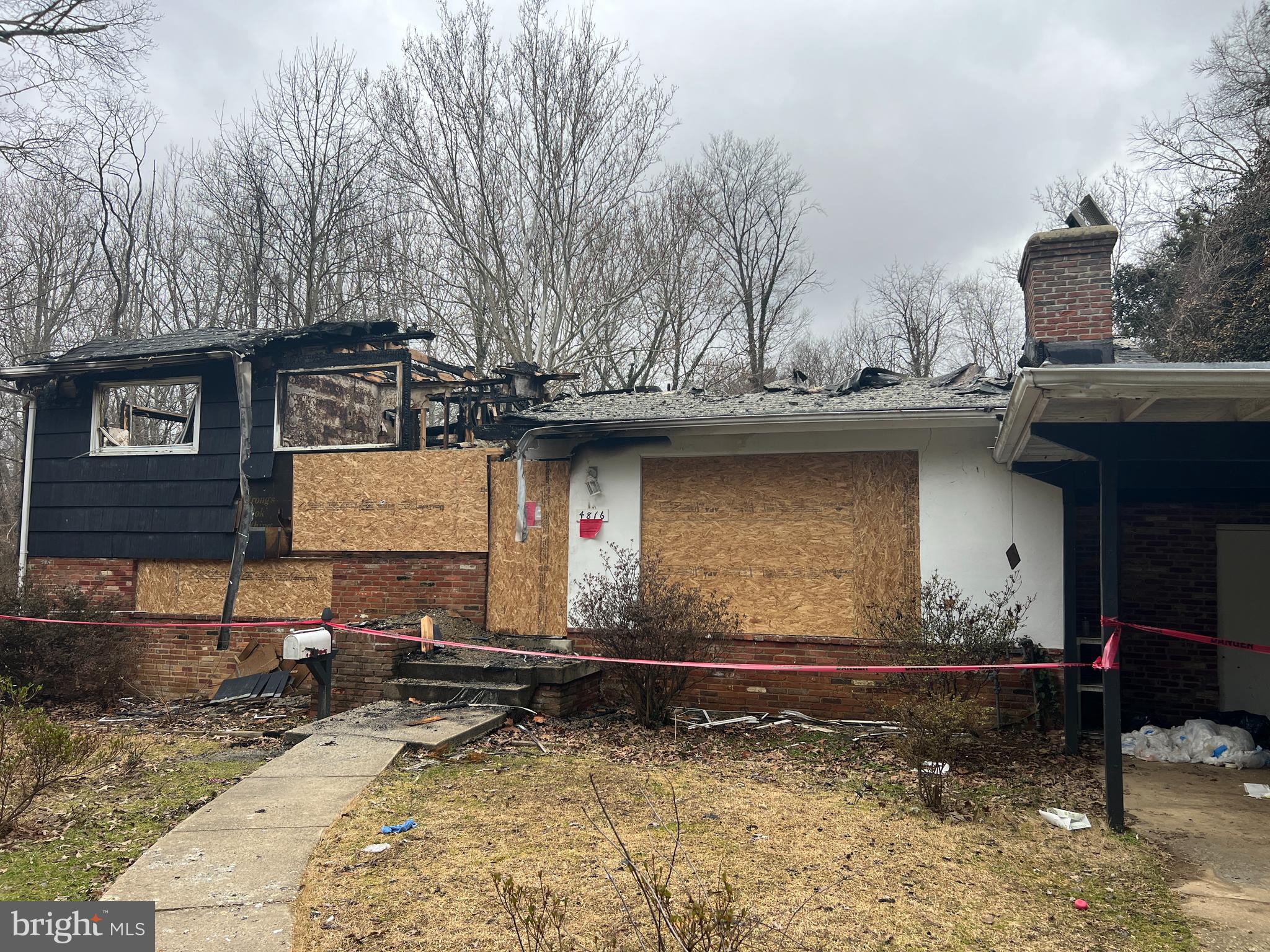 <b>There is a deadline of 2/22/24 to have the highest and best offers sent in. </b>Think of the possibilities starting with a clean slate on this great lot. Prior to the fire this was a very nice 5-bedroom home. The fire damage to this home provides you with a complete rebuild opportunity. This large lot is nestled in a cul-de-sac at the end of the street in a quiet neighborhood. It is a great opportunity to get into this desirable neighborhood and build the home of your dreams at a below market price. The prime location inside the Beltway is close to all major commuter routes, shopping centers, and restaurants. It is close to many of the area's very best schools including Thomas Jefferson High School for Science and Technology. Nature lovers will rejoice with the lot's private backyard space and proximity to the local parks.
<br><br>
Prospective buyers must do their due diligence on the property to determine what area of the lot is buildable. The Sellers make no warranty.  This home is being sold "as-is", "where-is". You cannot enter the property - refer to the photos. There is public water and sewer. There is natural gas to the property. The utilities listed are not operational but exist on site.