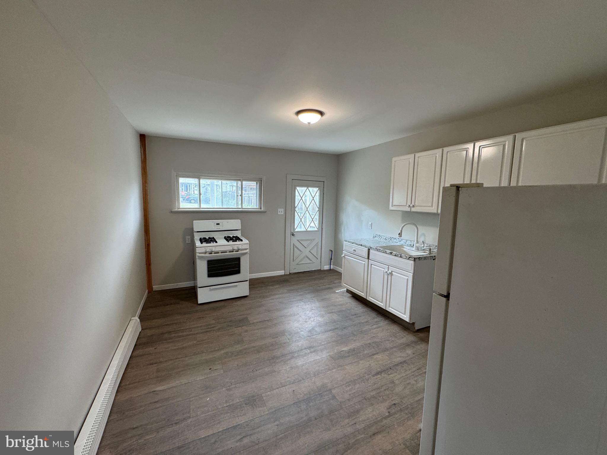 Owner financing available. Move in ready four bedroom one bath. This newly remodeled home can be yours at an affordable price with economic gas heat, water heater and stove. Make this your first home and pay less than rent or add it to your rental portfolio and get it rented right after closing with minimal effort.  Home is equipped with new flooring throughout and 200amp electric service,  a nice sized and flat rear yard for your outdoor enjoyment and home is located at the end of the street providing plenty of street parking. On the second floor you will find a porch off the rear bedroom providing a unique place to unwind and relax  after a long day. Call to schedule your showing today.