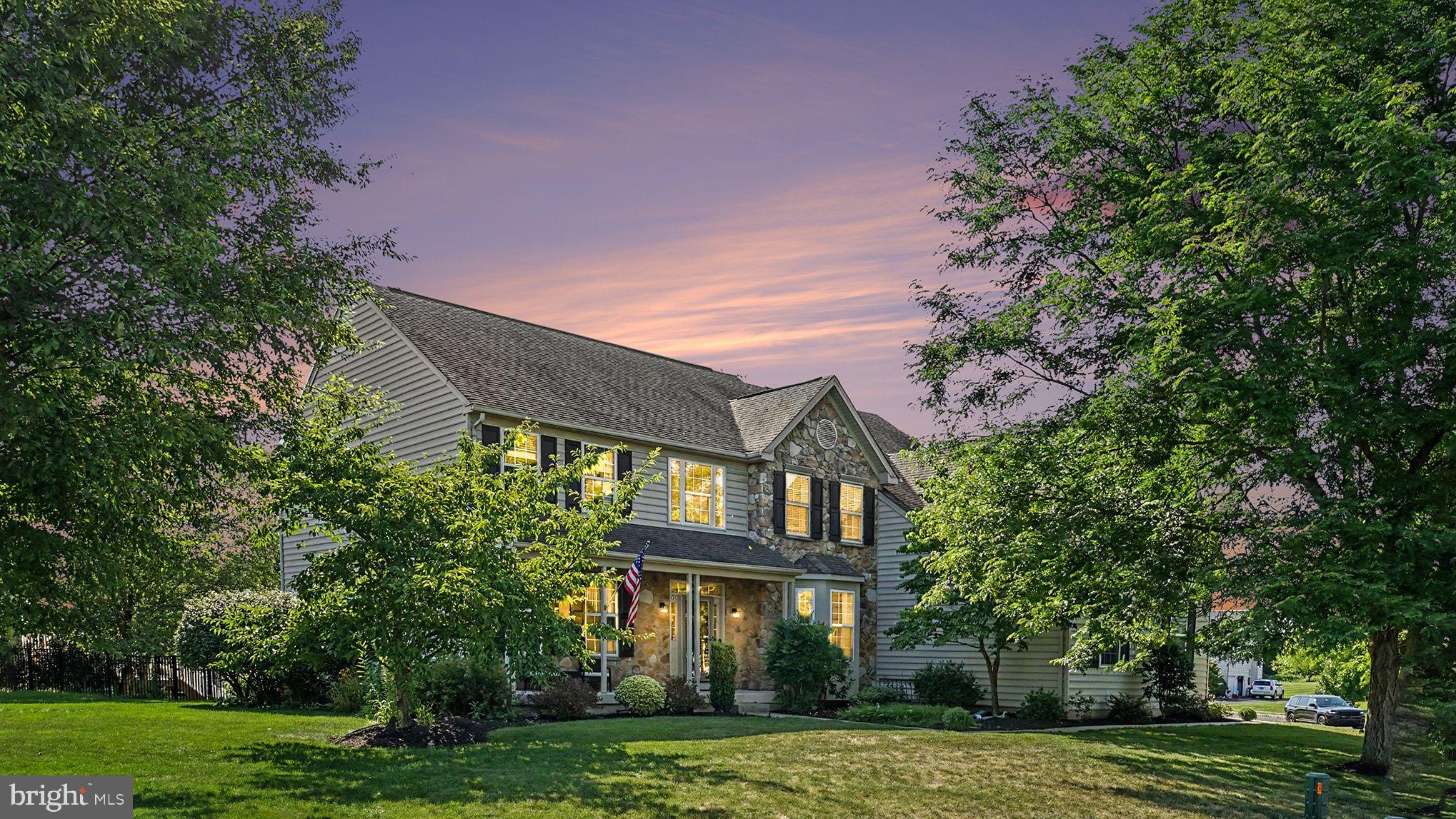 Don't miss your opportunity to become part of the sought-after Ashbrook Estates community located in a Cul-da-sac! This impressive home offers a 3-car garage, an in-ground pool, and an exceptional floor plan designed for everyday living and entertaining.  Step inside the dramatic two-story foyer with hardwood stairs, where the formal living room and formal dining room gracefully flank the staircase. The formal dining room features brand-new carpeting and easily accommodates an oversized dining table! A beautifully appointed dry bar with glass mullion cabinets is conveniently located between the dining room and kitchen, providing the perfect serving area for entertaining. The rear of the home is truly the showstopper, featuring an open-concept design that seamlessly connects the kitchen, breakfast area, sunroom, and soaring two-story family room. The beautiful kitchen features 42" cabinetry, new quartz countertops, a brand-new double oven, new cooktop, new refrigerator, a pantry, a massive center island highlighted by three matching chandeliers, and an abundance of storage. New flooring extends throughout the kitchen, sunroom, home office, powder room, and family room, creating a fresh, cohesive look.  The sunroom is bathed in natural light from an abundance of windows, including a striking Palladian window, and features a door leading directly to the pool.   Just off the kitchen is a home office, with solid French doors overlooking the backyard, making working from home both productive and enjoyable.  The laundry room is conveniently located near the garage entrance and perfect for dropping shoes, backpacks, and bags.  The spacious two-story family room is filled with natural light, custom blinds, beautiful chandelier and overlooks the pool.  The room is anchored by a beautiful fireplace, creating the perfect blend of elegance and comfort for everyday living and entertaining. The rear staircase, accented with beautiful wainscoting, provides convenient access to the second floor while adding architectural charm. Upstairs you'll find four spacious bedrooms, three full bathrooms, and brand-new carpeting throughout.  The spacious primary suite features vaulted ceilings and a private sitting room which is perfect as a reading nook, exercise area, or second home office.  The suite also features two closets, including a walk-in closet with custom organizers.  The primary bathroom has double sinks, a shower stall and soaking tub.  Two bedrooms share a Jack-and-Jill bathroom layout while the third full bathroom is conveniently located off the hallway. The finished walk-out basement offers natural light, endless possibilities, whether you envision a game room, home theater, fitness area, or recreation space. There's plenty of room for a pool table and so much more. Outside, enjoy your own private backyard oasis featuring an inviting in-ground pool, expansive patio, and plenty of space for relaxing, entertaining, and making lasting memories.  Make your appointment today!!