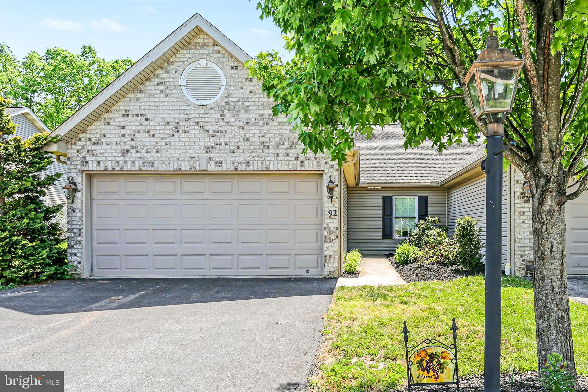 Welcome to low-maintenance living in the desirable Evergreen II community of Silver Spring Township! This well-maintained 2-bedroom, 2-bath ranch home offers the convenience of one-level living with a thoughtful floor plan designed for comfort and functionality. Step inside to find a spacious living room, a bright kitchen and a dining area perfect for everyday meals or entertaining guests. The primary suite includes a private full bath with low entry shower and walk in closet, while a second bedroom and full bath provide comfortable accommodations for family or visitors. Enjoy your morning coffee or unwind at the end of the day in the sunroom overlooking the fenced backyard and peaceful wooded backdrop. Situated on a cul-de-sac, this home offers both privacy and a welcoming neighborhood setting. Additional highlights include a 2-car garage, low-maintenance exterior, and pride of ownership throughout. Whether you're looking to downsize, simplify, or enjoy carefree living, this charming home is ready for its next owner.