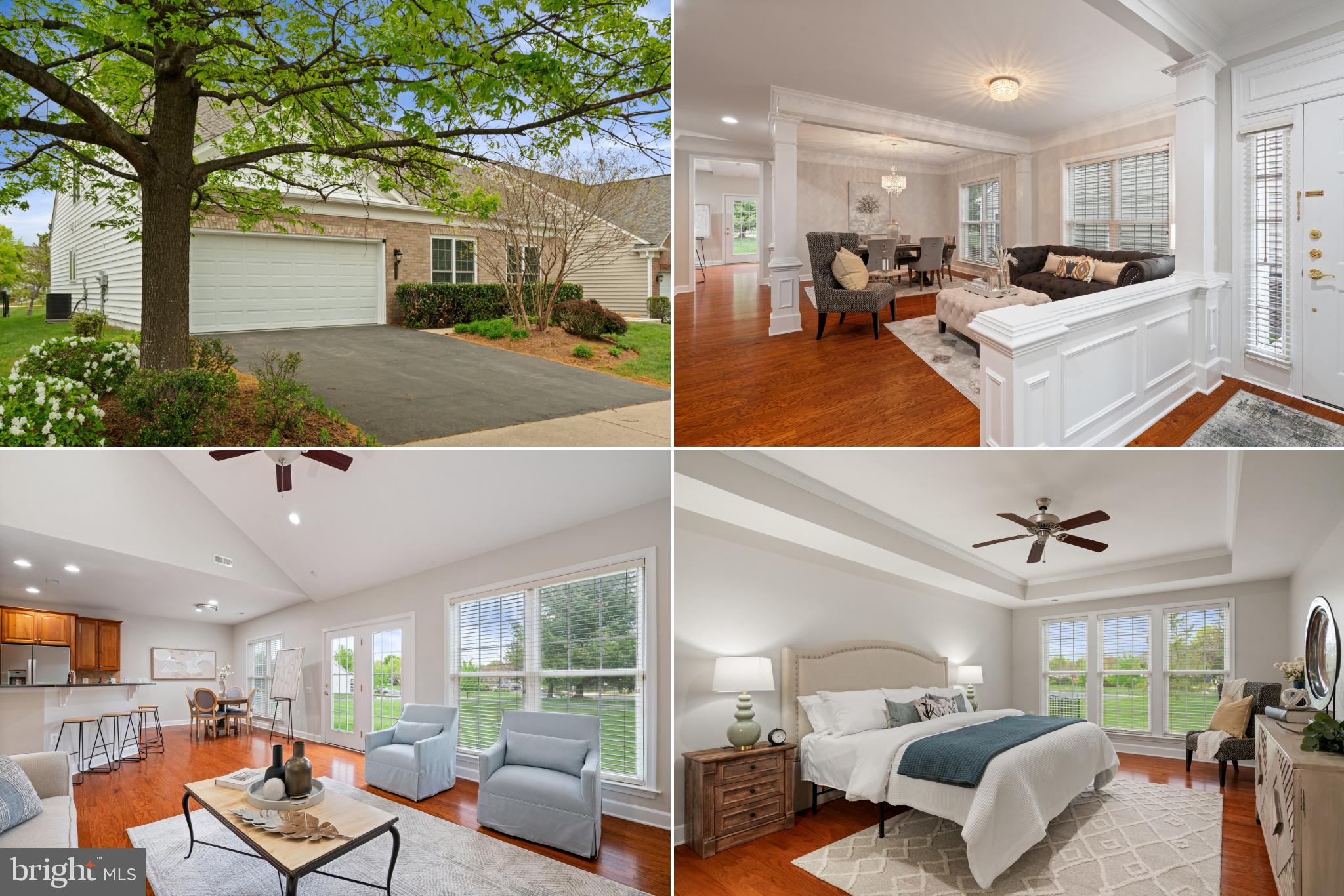Rarely available Zachary model in the sought-after 55+ community of Potomac Green! With approximately 2,900 finished square feet across two spacious levels, this beautifully updated home offers the ideal blend of comfort, style, and community living.

Freshly painted throughout (2025), the main level features newly installed hardwood floors, a dedicated study, a secondary bedroom, and a luxurious primary suite with tray ceiling, generous walk-in closet, and a spa-like en-suite bath complete with a new frameless glass shower, updated faucets, and new toilets (2025). The open floor plan is perfect for entertaining, with a spacious living and dining area that flows into the kitchen—featuring a breakfast bar with stool seating and newer appliances, including a new refrigerator (2024) and microwave (2022). Soak up the comfort of the expansive great room—perfect for gatherings or quiet nights in.

Step out back through new doors (2025) and take in the peaceful views of the open green-space in the backyard. The backyard is just across the street from the community clubhouse, offering incredible convenience to indoor and outdoor pools, the fitness center, pickleball courts, and neighborhood trails. Guest parking is made easy with overflow spaces less than a block away from the home.

Upstairs, a spacious loft with vaulted ceilings provides the perfect space for guests, hobbies, or a second living area, while an additional bedroom and full bath create a private guest retreat.

Potomac Green is a gated 55+ community known for its friendly neighbors, beautiful landscaping, and active lifestyle, all just minutes from One Loudoun’s shopping, dining, and entertainment. This is the lifestyle you’ve been waiting for—low-maintenance and high-comfort. Schedule your tour today!