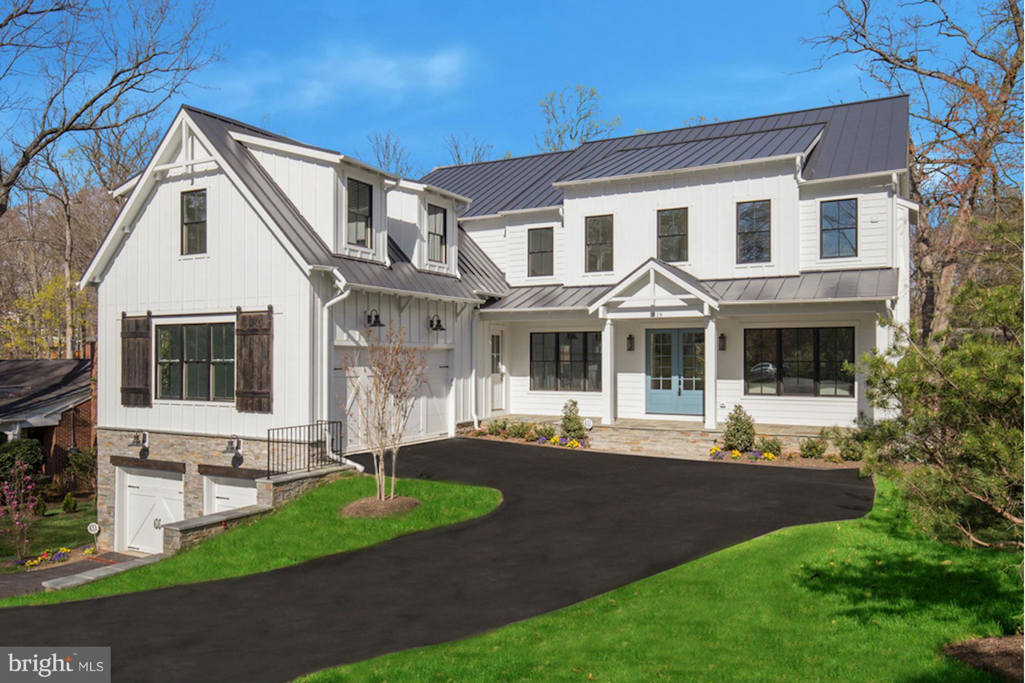 Stunning new build by Brush Arbor offers modern take on farmhouse charm! Built w/quality & thoughtful design-special lot w/privacy+room for pool. 4 car garage! Nearly 7,700 sqft w/5BR's UP. Reclaimed beams, barn doors, shiplap, rough-hewn hardwoods, walls of glass sliding doors, designer lighting, custom tile & cabinetry, shaft for elevator, wine cellar, 10ft ceilings. Screened porch+deck.