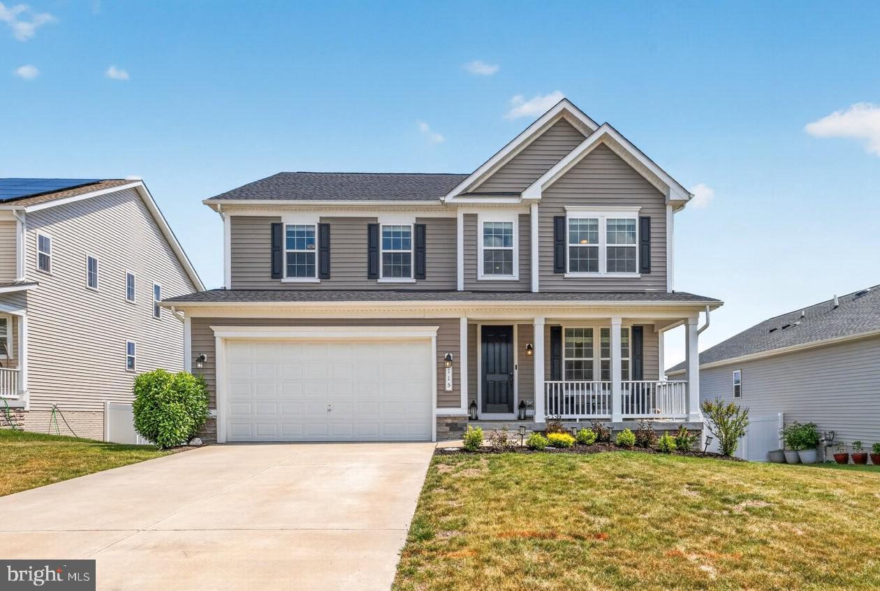 Open House Saturday, June 13th from 11am - 1pm!  Welcome home to 115 Brandenbury Ct. This stunning Richmond American Homes Hemingway model is located in the highly sought-after Southern Hills community. This amazing home, just 5 years young, features 5 bedrooms, 3.5 bathrooms, a 2-car garage, a front porch, an expansive custom composite deck, a huge stamped concrete patio, a fully fenced yard and backing to common area ensures both privacy and picturesque views!<br><br>Inside you will discover an open and bright main level drenched in natural light. Enjoy cooking your favorite meals in your stylish and functional gourmet chef's kitchen, which features upgraded white cabinetry, quartz countertops, a large center island, stainless steel appliances, and a walk-in pantry. The main level is complete with a light-filled sunroom, a wonderful great room with a fireplace, a home office, a half bathroom, wide-plank luxury vinyl plank floors and 9 foot ceilings.<br><br>Venture upstairs to the wonderful luxury owners suite with a walk-in closet and luxury owners bath with an oversized shower and dual vanities.  There are  3 large secondary bedrooms, a spacious loft, a full bathroom and laundry room completing the upper level. Let's not forget all new carpet throughout the upstairs!<br><br>Head downstairs to your walk-out level basement.  This great area features a large recreation room for watching your favorite movies or sports, a 5th bedroom, a den, a full bathroom, and a storage room.  Keep the entertaining going and head outside to enjoy your fully fenced yard, large stamped concrete patio, composite deck, and 2 sheds!<br><br>Location, location, location...easy commuting access to major thoroughfares such as I-81 and I-66. Situated just a short distance from schools, shopping, dining, entertainment options of Stephens City, and a quick drive to Winchester, every convenience is within reach. Don't let this opportunity pass you by, schedule your showing today!
