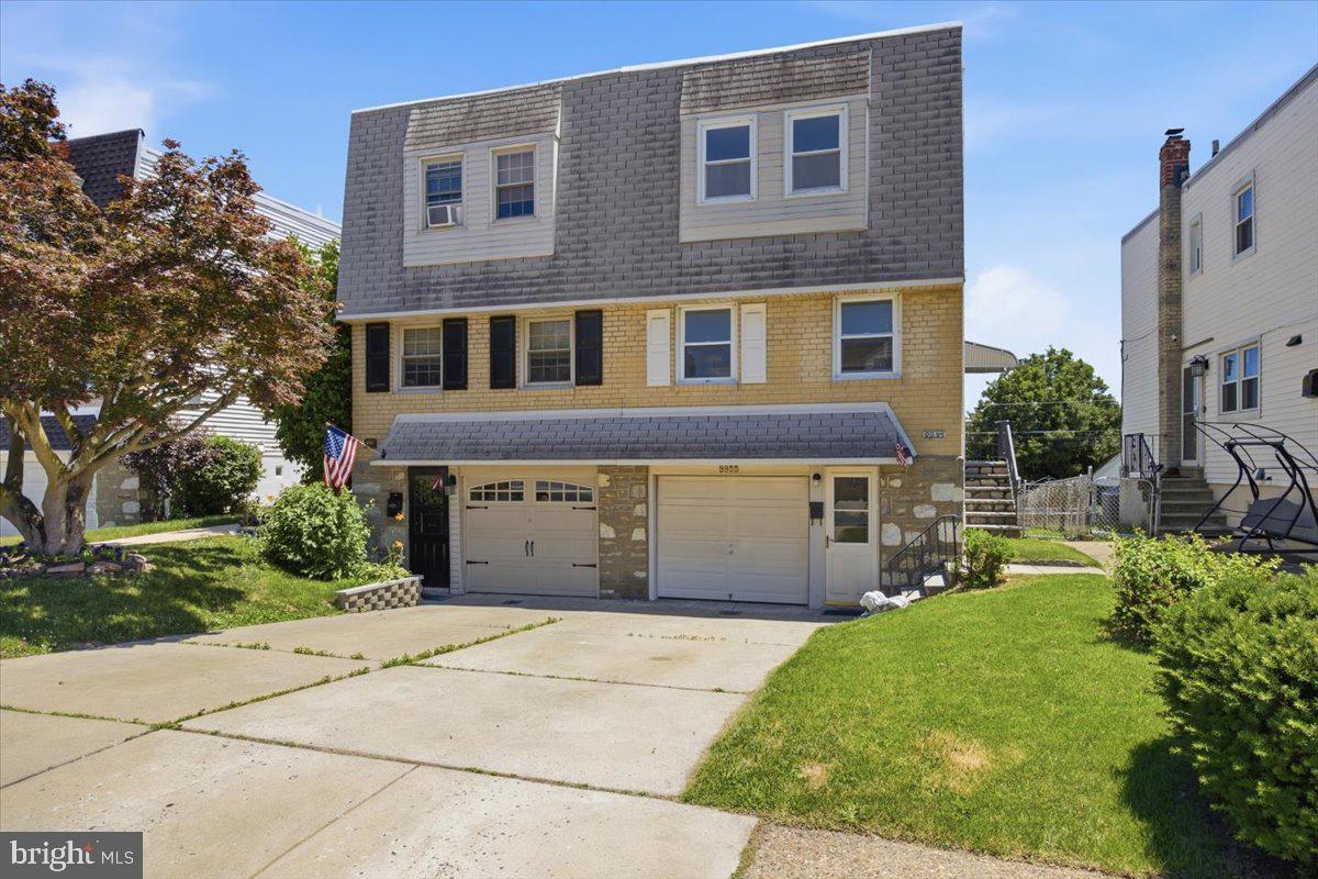 Don’t miss this beautifully renovated twin home on a desirable block in Pine Valley. Featuring 3 bedrooms, 2.5 bathrooms, and excellent curb appeal, this home offers both style and functionality. Outside, you’ll find a driveway for off-street parking, a large, fenced backyard with green space, a three-season room, a shed, and a full garage for additional storage. Inside, the living room opens to the combined kitchen and dining area, with easy access to the staircase leading upstairs. The updated kitchen features white and gray shaker cabinets with gold hardware, quartz countertops, a tile-look backsplash, stainless steel appliances, recessed lighting, and laminate flooring throughout the home. Upstairs, there are three bedrooms, a full hall bathroom, and generous closet space. The primary bedroom includes its own full bathroom, a rare amenity for homes on this block. The finished basement adds flexible living space with a recreation room, laundry and utility area, a half bathroom, and access to the three-season room—perfect for relaxing or entertaining. Conveniently located just minutes from Route 1, Bustleton Avenue, public transportation, shopping, and regional rail, this home combines comfort, convenience, and value.