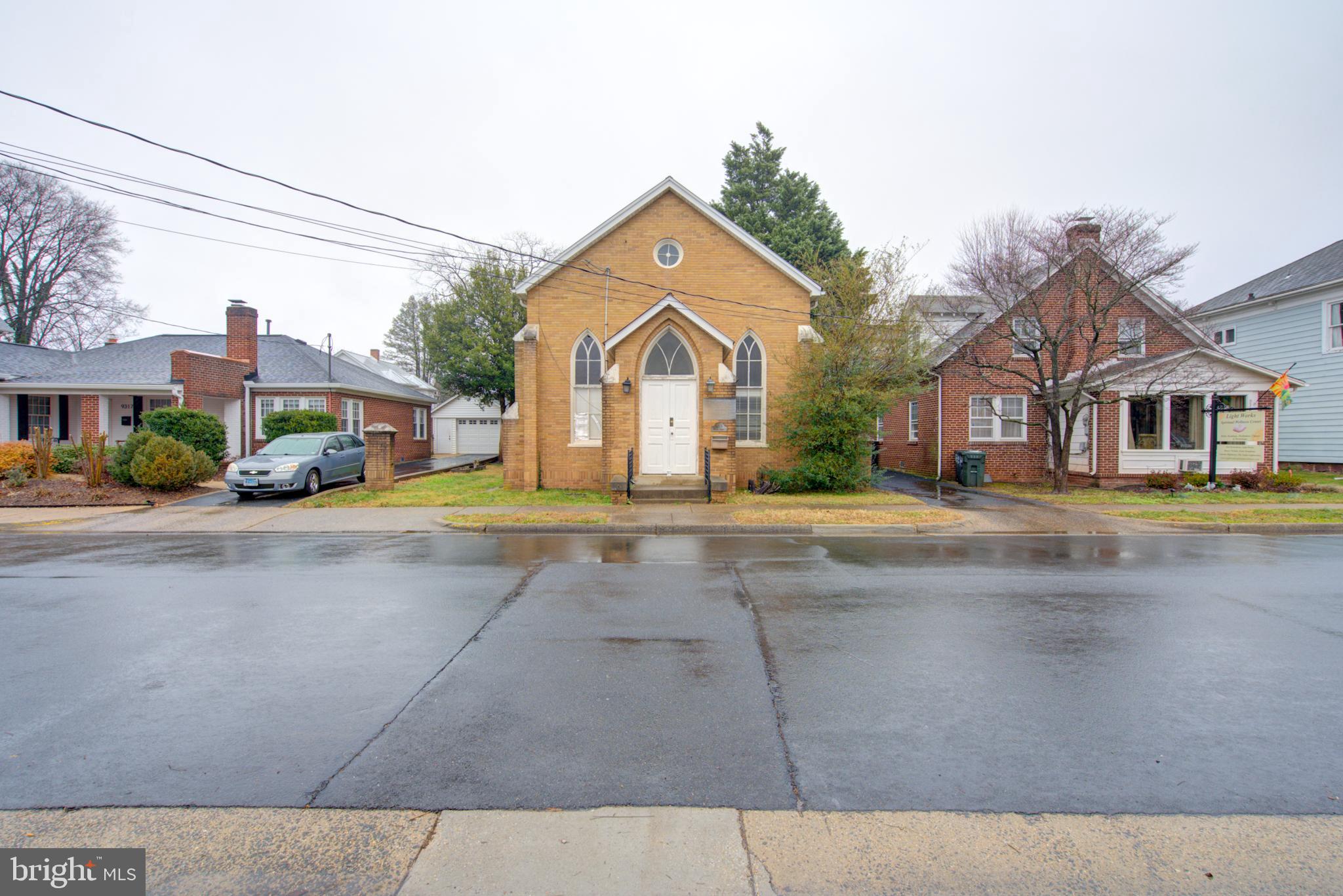 This Historic Property, formerly a church, is in the Historic District of Manassas. This project is for a Savvy Investor with a Vision! The property is zoned residential, so you can renovate this historic landmark into a futuristic single-family home or flip it back to commercial zoning, making it an excellent outdoor cafe and a therapeutic place of Serenity. Creativity is the key to the Vision! Off-street parking for up to two to three vehicles and on-street parking.  

It is just blocks from Harris Pavilion, VRE, restaurants, and Entertainment. It is also close to Baldwin Park, Old Manassas Courthouse, Old Town Manassas Farmer's Market, Manassas Museum, Center for the Arts, Echoes Museum, Artfacotry,  Harris Pavillion Skating Rink, Sports Pub, and more!