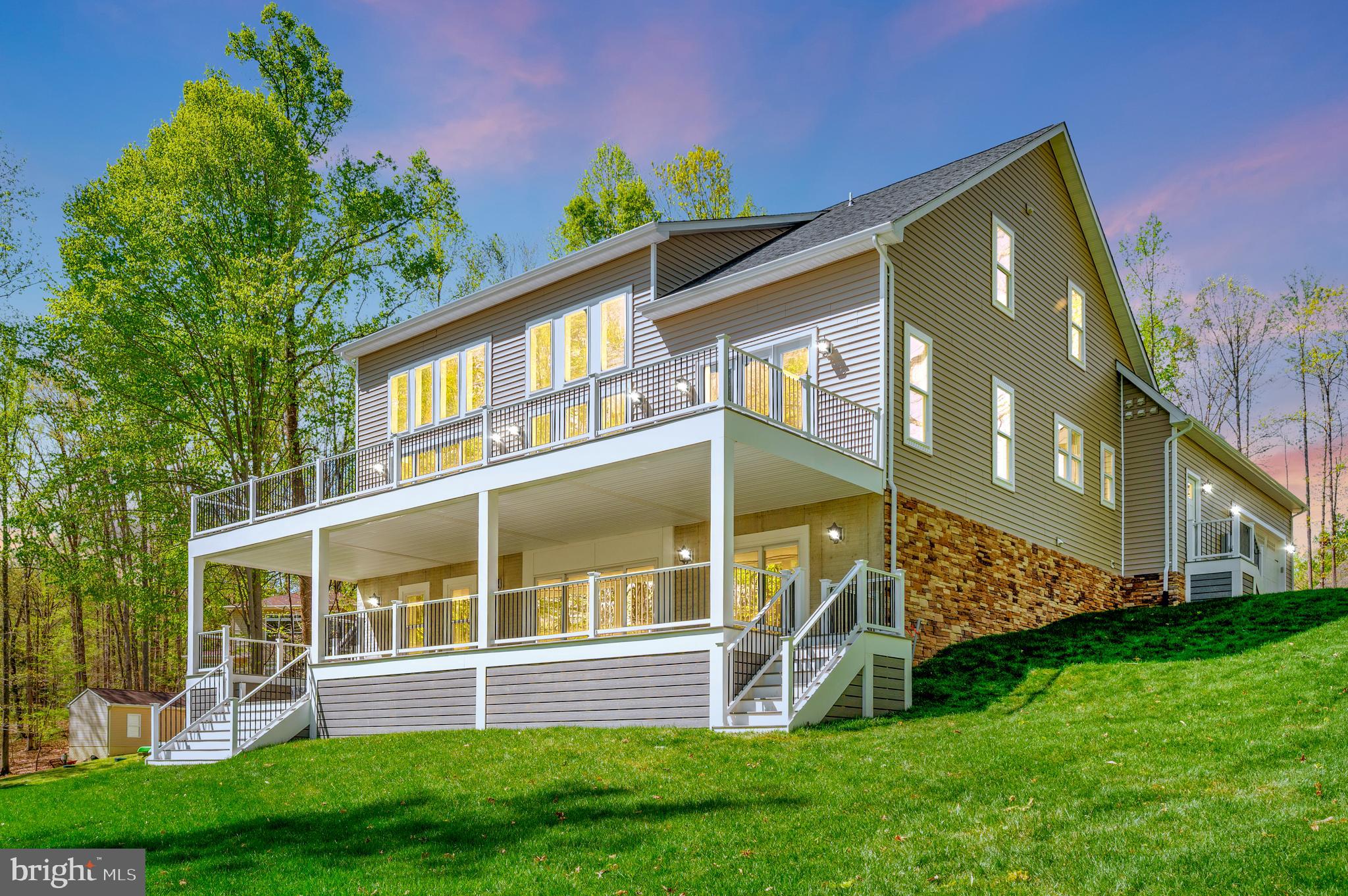New Fully Furnished Home in Mill Run. Mill Run allows owners to offset their cost of owning by renting to family who enjoy Lake Anna as much as they do. This home has NEVER been rented and is fully furnished ready for the 2026.  
Projected Income for 2026 is well over $100,000.  Professional designed, high-end furnishings save time and money. Ready for the Lake Life? It's never been easier, just bring your Boat. 
Rental Income Projection is listed in the document section.

Another beautifully crafted home by Larson Custom Homes is ready just in time for summer at Lake Anna!
This stunning waterfront property features a double-decker boat dock, bulkhead, and a spacious, flat yard perfect for all your summertime fun. Enjoy great water depth in a peaceful private cove.

Inside, the home showcases thoughtful, high-end features including two stone fireplaces, a double-decker deck with a sunken fire pit, stacked kitchen cabinets, stunning quartz countertops, a luxury wet bar. The Deep-water dock, with decking on top for fun in the sun.