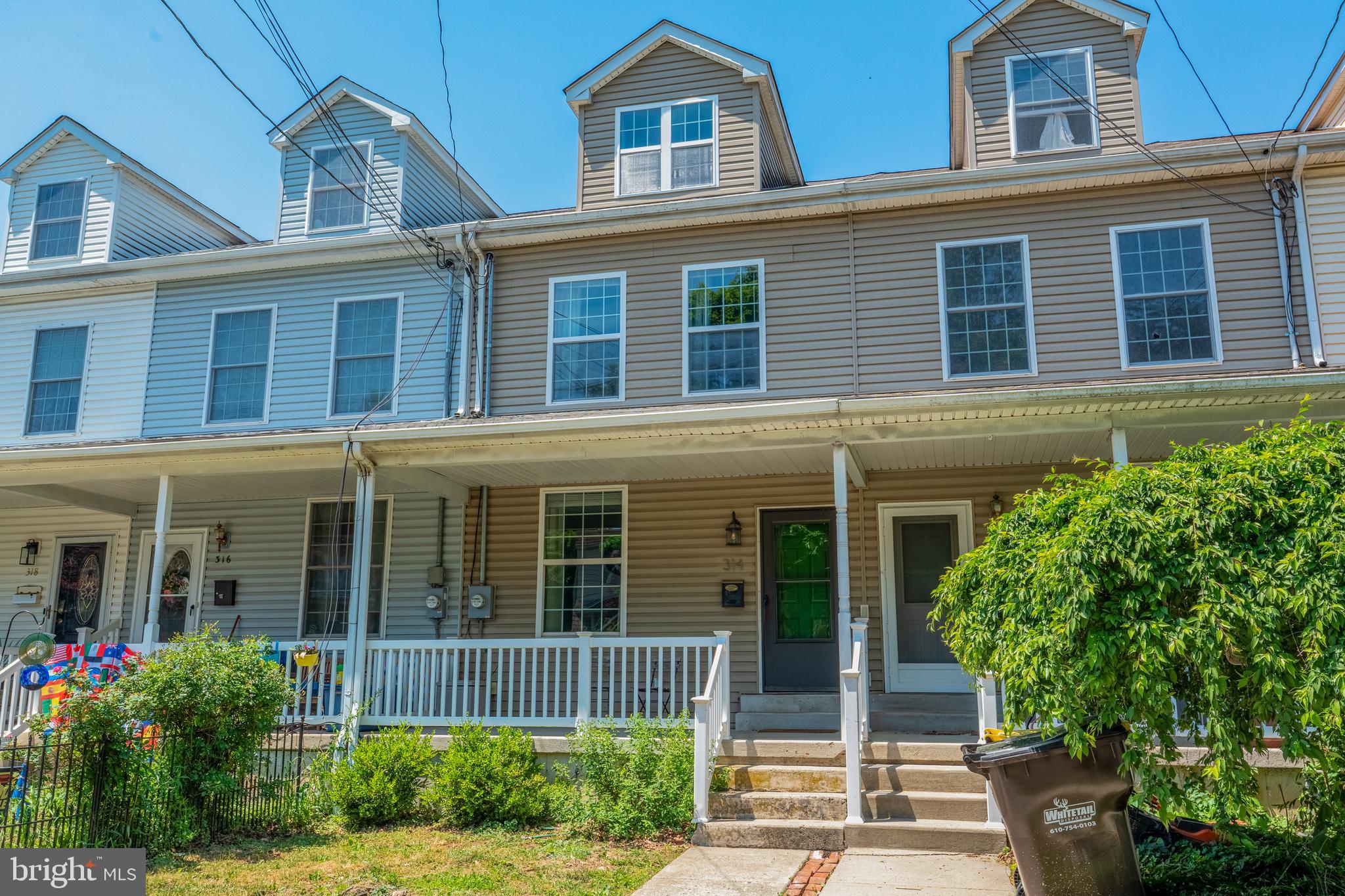 Located on a quiet street, 314 W Montgomery is just two blocks from the heart of downtown North Wales, four blocks to parks and trail access, and five blocks from the train station. The location cannot be beat and the home is sure to please, as well! In a town where there is so much history, many of the homes are “classic” and while that begets character, it often comes with smaller rooms, compartmentalized layout, and you know, old house stuff. You will see that 314 W Montgomery offers the best of both worlds, a modern home, in a classic town. You are greeted by a sweet front porch and inside, you will be thrilled to see the high ceilings and refreshing natural light. The first floor offers an open concept living room that flows into the dining room. Beyond the dining room you will find the kitchen which boasts great space and sliders that open out onto the rear deck. A powder room is conveniently tucked around the corner and a coat closet rounds out the main floor. Upstairs, the second floor offers three nicely sized bedrooms, a full hall bathroom, and linen closet. Up another flight of stairs, you will love the open and spacious third floor. This room can serve a variety of needs, including an additional bedroom, office/study, craft room, home gym, you name it. Down below, the full basement is unfinished, offering tons of storage space and the laundry area. The ceilings are nine feet high and the basement is a walk out at grade, so the space can easily be finished, should you desire. While there is always plenty of street parking out front, you will appreciate the two parking spots in the rear of the home. This home boasts fantastic space, a charming front porch, spacious rear deck, walk to town, parks and trails, sought after North Penn School District; what more can you want? Oh yeah, new HVAC is yet another nice perk ;) Don’t delay, 314 W Montgomery is a smart buy!