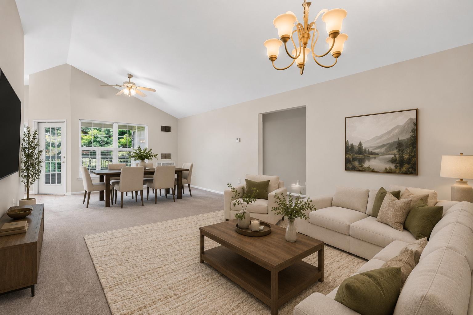 Welcome to this inviting penthouse condo in the desirable Taylor Ridge community! Offering 1,350 square feet of thoughtfully designed living space, this home features one of the largest floor plans in the neighborhood.
Step inside to discover an open-concept layout that seamlessly connects the living and dining areas, creating the perfect space for entertaining or relaxing at home. New carpet (2025) was installed over luxury vinyl plank flooring (2024), giving you the flexibility to enjoy either option!
The kitchen offers ample counter and cabinet space, a pantry, gas cooking, and a sunny breakfast nook surrounded by windows that fill the room with natural light. The spacious living room features vaulted ceilings and provides plenty of room for multiple seating areas or flexible use of the space.
The generous primary suite includes a walk-in closet and a private en-suite bathroom with a large walk-in shower and sliding glass doors. A second spacious bedroom and full hall bathroom with a jetted tub/shower combination provide comfort and convenience for family or guests.
Need extra space? The versatile bonus room/den can easily serve as a home office, playroom, fitness area, or hobby space to fit your needs! 
Enjoy an array of community amenities, including an outdoor swimming pool, fitness center, tennis courts, and a party room for gatherings and special events. The association handles common area maintenance, snow removal, and trash service, allowing for easy, low-maintenance living.
Don't miss this opportunity to make this spacious penthouse condo your next home!