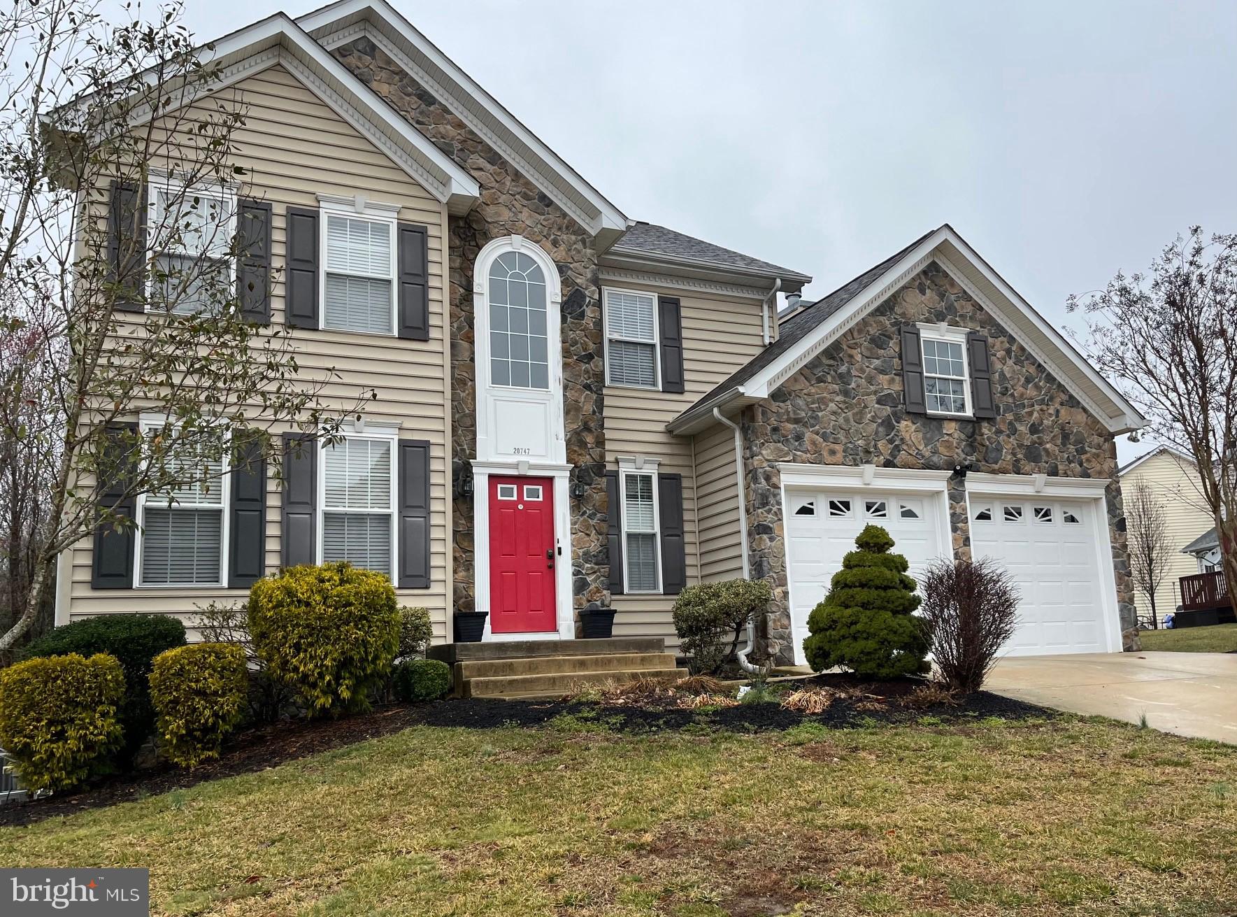 **buyer financing fell through••back on market**Beautiful colonial home with stone front. Featuring 4 bedrooms and 4 full bathrooms, finished basement and screened back porch. Enter the home onto hardwood floors to your formal sitting room, separate formal dining, large kitchen with maple cabinets and oversized living room. The seller has a full bathroom on the main level of the home. Provides great options for the main floor. Screened in back porch to your tranquil back yard facing a tree lined lot. Upstairs are 4 spacious bedrooms, with brand new carpet. Basement is fully finished, with a full bathroom. Located only minutes from NAS Pax and Webster Field, this home is conveniently located to all of the local amenities.