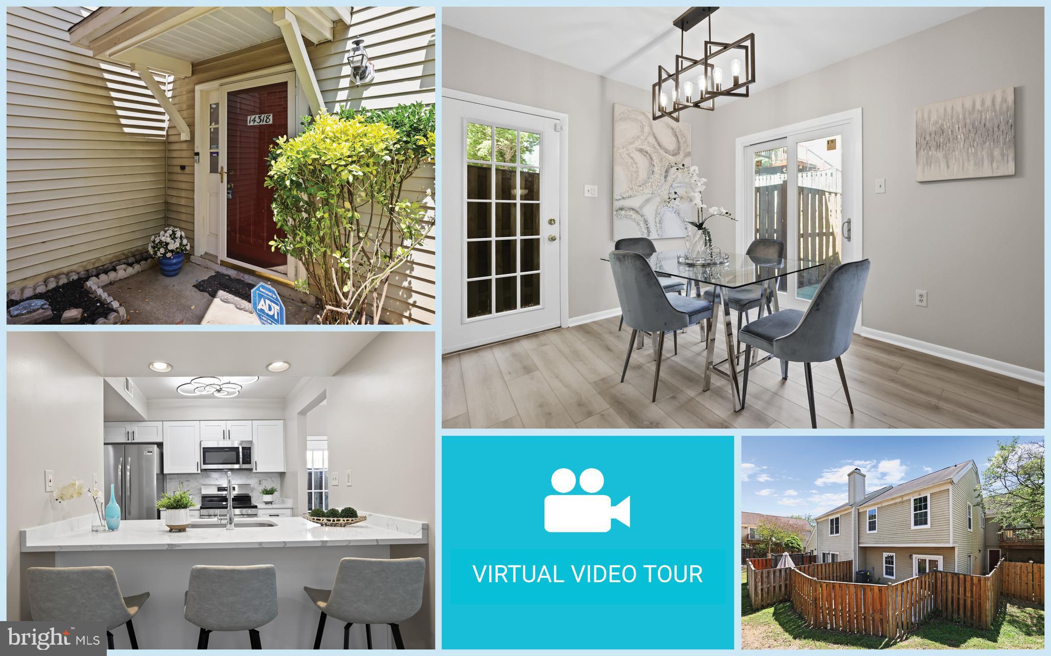 Welcome to this beautifully renovated, one-of-a-kind 3-bedroom, 2-level townhouse-style condo featuring modern finishes, functional living spaces, and a private outdoor retreat. The main level showcases new luxury vinyl plank flooring and an open-concept layout featuring a bright living room, dining area, and gourmet kitchen. The kitchen is thoughtfully designed with quartz countertops, white cabinetry, new stainless steel appliances (2026), updated lighting, and opens to the living room with a breakfast bar - perfect for everyday living and entertaining.
Just off the kitchen, the dining area is accented by a stylish chandelier and opens to a fully fenced private patio through sliding glass doors, creating an ideal indoor-outdoor flow. The main level also includes a welcoming foyer, a convenient half bath, and a laundry closet with electrolux full washer and dryer.
Upstairs, you’ll find three well-proportioned bedrooms, including a spacious primary bedroom with a new ceiling fan, along with a fully remodeled hallway bathroom featuring modern finishes.
Additional upgrades include new carpet, new windows (2026), a new screened patio door, and a new garage door with remote (2026). The home also offers the convenience of a one-car garage with a private walkway leading directly to the patio. Ideally located just minutes from abundant shopping, dining, Dutch Village Farmer’s Market, Villages of Marlborough, and shops along John Rogers Blvd, Rt. 202 and Main St. Enjoy outdoor recreation at nearby Hakes Lakewood Park, scenic walking areas along the Western Branch Patuxent River and Federal Spring Rec Center. Easy access to major commuter routes including Rt. 202, Old Marlboro Rd, Crain Hwy/Rt. 301 and Rt. 4.