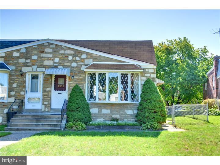 beautiful twin rancher featuring three bedrooms and one full bathroom and a powder room there is a large finished rec room in lower level with a rear exit to a gigantic rear yard with driveway that can fit several cars along with an attached garage, shed and dog run. This is a move in condition home with gas heat and central air conditioning lovingly maintained by current owners.