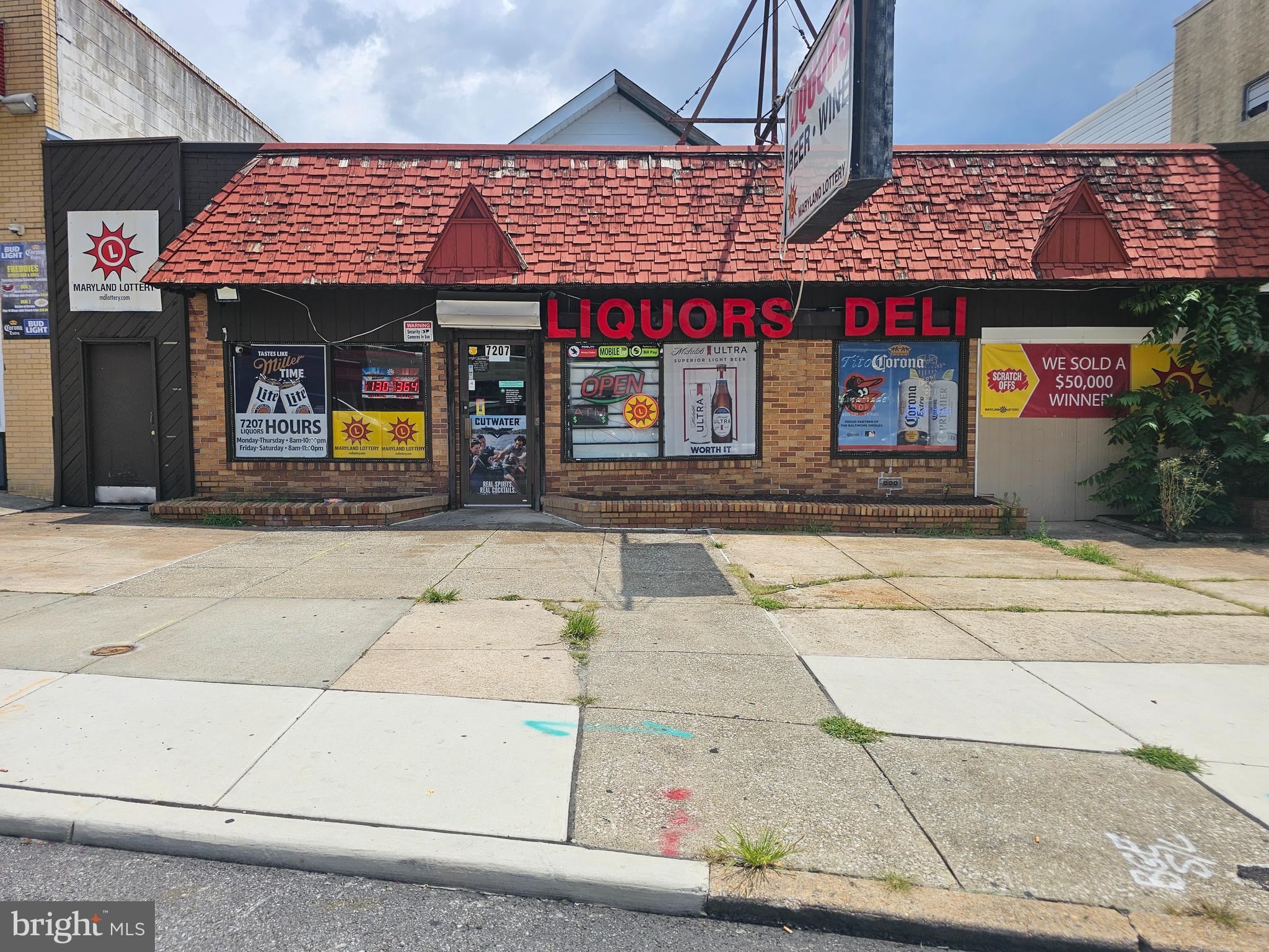 Unique Excellent opportunity to take over a turn key operation - Building with Longstanding Business tremendous potential for growth, in Baltimore City. It is a 6 days business. Camera, POS systems and more... The Building is being sold with Business, license & FFE  plus an  apartments upstairs. Many updates. Call Listing Agent for details. Hurry!!!