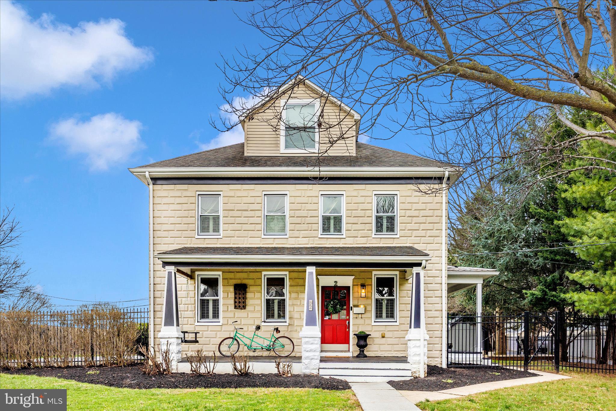 OPEN HOUSE FRIDAY APRIL 10th 5-7 PM! OWN ONE OF THE LARGEST LOTS IN DOWNTOWN FREDERICK! **Receive up to 10k in seller concessions with a full price offer**  Pre sale appraisal available upon request. Own a piece of American history with this iconic 1920's Sears Fullerton, a masterfully preserved Honor Bilt kit home featuring a timeless Foursquare silhouette and the rare, rugged charm of custom rock faced concrete blocks. This architectural gem seamlessly blends vintage Sears Roebuck craftsmanship with a rock solid foundation, offering a unique opportunity to live in a "built to last" classic that is as durable as it is beautiful. This four bedroom, two full bathroom home has been meticulously cared for by the current owner. Recent updates include new fascia along the roof line, refinished kitchen floors, professional interior and exterior painting, newly installed exterior outlets, newly covered basement entry way and a recreational vehicle hookup with sewage and electric.  Walk to restaurants, shops and schools in downtown Frederick with ease!