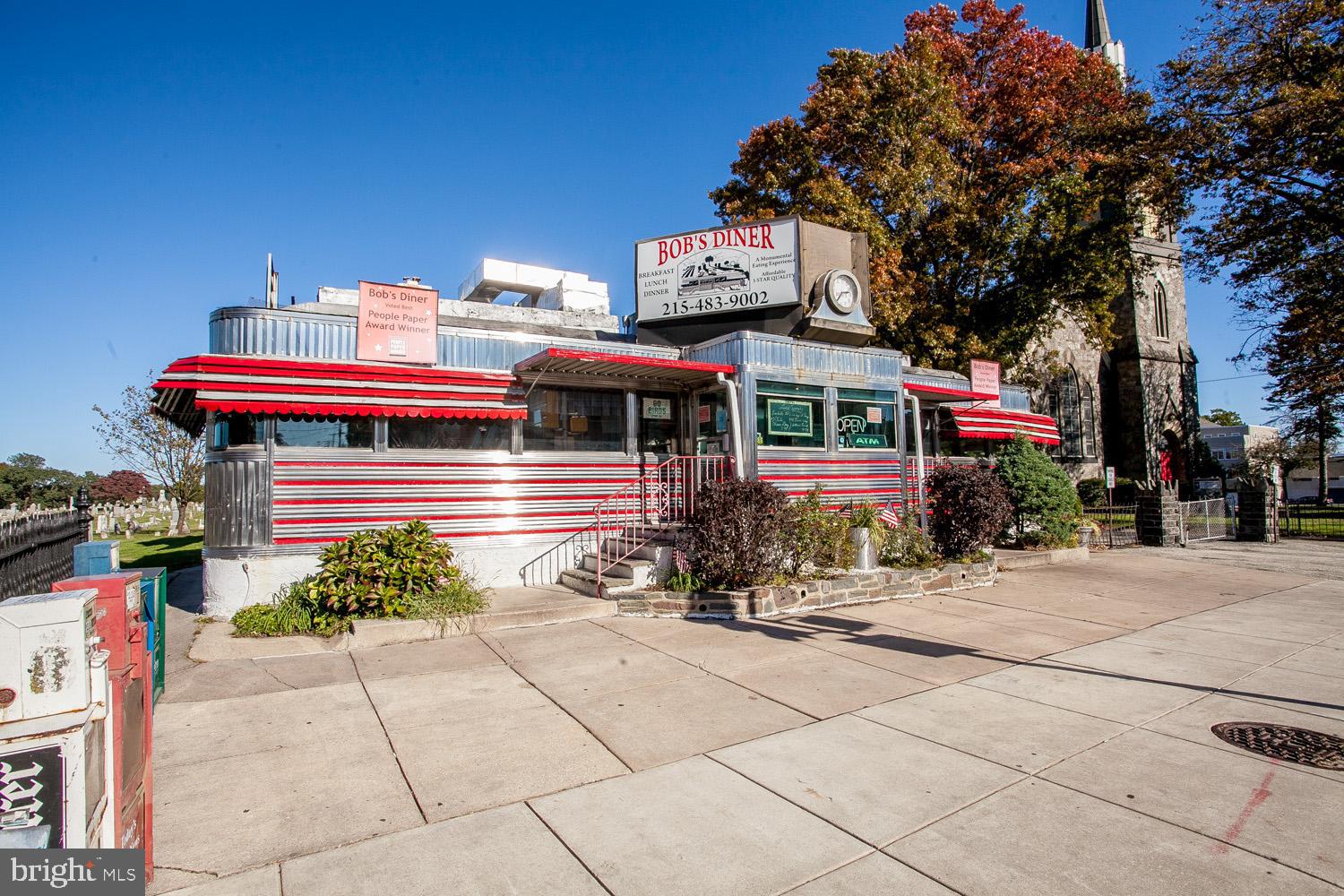 A Roxborough Institution! Bob's Diner has been a mainstay on "the Ridge" for three generations and it is as popular as ever with quality food and a loyal following of locals and non-locals alike. This well-maintained diner seats 66 people at full capacity. The current owner has been in charge for the last 30 plus years and has been very successful. All of the equipment and fixtures have been updated as needed through the years.  Seller is willing to train a new buyer. The location is fabulous, right in the middle of town and just a few blocks from Manayunk. All new roofing system installed in November 2022. Great opportunity to take over a thriving business in a community that is seeing rapid growth in residential housing! Latest update, owner just installed a new dishwasher. Cost-$6,000.....latest update, March of 2026 new commercial hot water heater cost- 17k.
