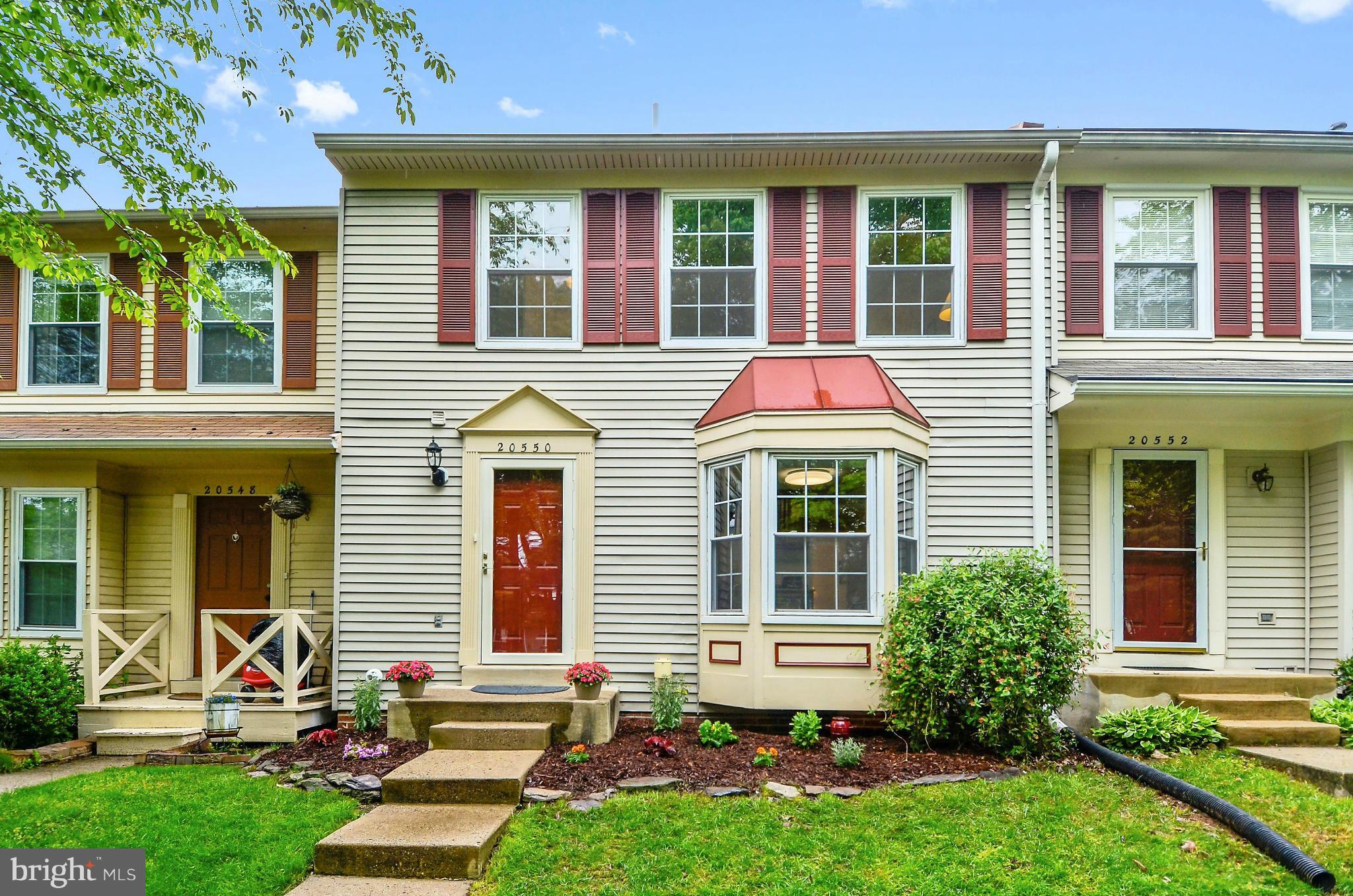 Welcome to this Meticulously maintained Waters Landing Townhome. Updates incl.gourmet Granite Kitchen(2014),Baths (2015),Carpet(2016),Furnace(2012) & Windows. 1st flr. features Hdwds & Lg Living rm w/slate fplc w/mantle. Upstairs is a lg MBR Ste.+2 add'l BRs w/bath. Walkout basement opens to deck&lovely private yard,Min.to shops restaurants,transport,ICC/I270,parks,pools,tennis,playgrounds & more!