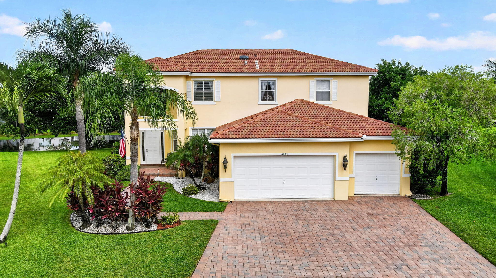 This home checks all the boxes: 4 bedrooms, 3 bathrooms, 3 car garage, oversized lot, pool, lakefront views and newer 2020 roof! This home is meticulously maintained and is ready for it's new owner. This floorplan offers both living room and family room, formal dining room, chef's kitchen with huge granite island, granite countertops, crown molding and garage divided with real storage space. Fenced backyard is simply breathtaking with huge lake views, freeform pool with spa, and plenty of space to entertain. The primary bedroom is massive with sitting area, two closets including a walk-in and incredible lake views. Journeys End is a pet-friendly community zoned for all A-rated schools, amazing clubhouse and amenities, and comprehensive security. Schedule your private showing today!