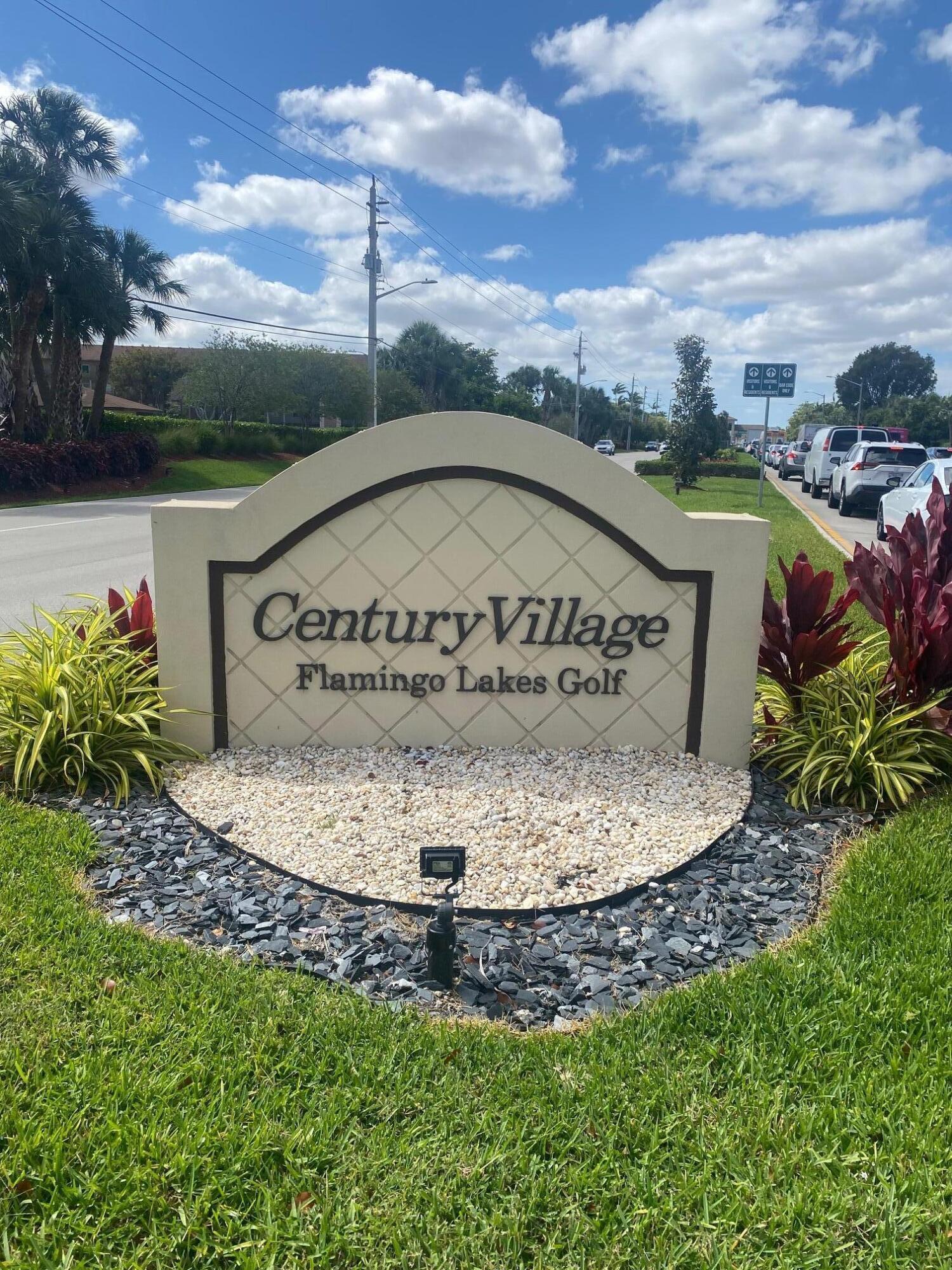 Welcome to Century Village! The ultimate in 55+_resort style living. 1364 sqft 2 bedroom 2 full bath 1st floor unit. 2 separate monthly HOA fees. HOA-Landmark Mgmt and CVP for recreational fee. Cable TV, internet, water, sewer, all exterior main, trash, 24 hour security all included. Fun stuff includes - Awesome clubhouse with indoor and outdoor pools, gym, billiards room, game room, 1000 seat theater with various types of entertainment, tennis courts, shuffle boards, boccie ball, pickle ball courts. Welcome home, you will not be disappointed with what Century has to offer!!! Furniture in unit can be included with the right offer! There are 2 separate monthly fees. HOA Landmark of $384.79 and CVP recreational dues of $238.