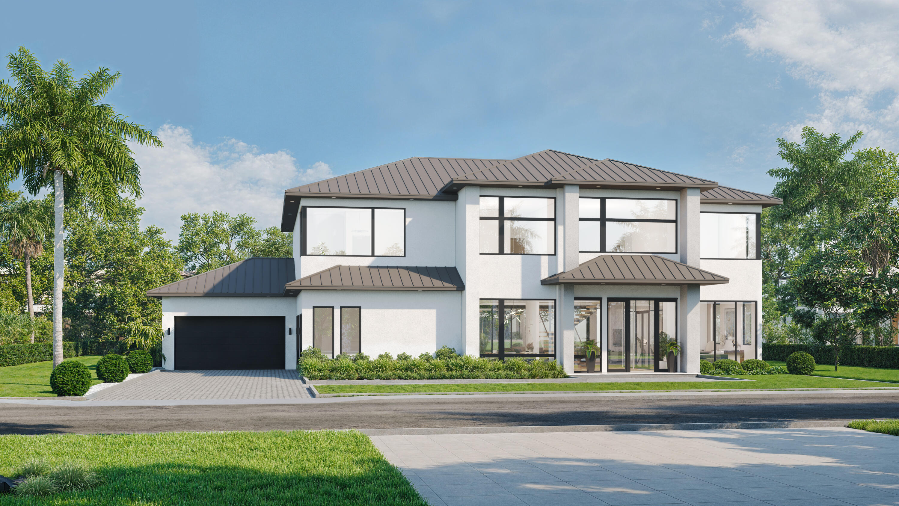 Spectacular New-Build By Award Winning Builder & Designer Glenn Wright! Masterful Contemporary Architecture Featuring A Seamless 6227 SqFt Total Of Indoor/Outdoor Living. Floor To Ceiling Windows Create Full Length Views Of Lush FL Tropical Greenery. Sophisticated Open Floor Plan w/5 Beds 6 Baths Plus Office. Cabana Bath Just Off The Pool. A Gorgeous Masterpiece w/22' Tall Great Room. Chef's Custom Kitchen, Thermador Appliances. Enjoy The 125' Deep Lot That Makes An Expansive Rear Yard From The Outdoor Covered Veranda & Tropical Kitchen For Best Poolside Living. Primary Bedroom Wing Has Two Huge Walk-In Closets & Luxurious Bathroom w/ A Spa-Like Ambiance. Elevator, Smart Home, 3-Car Garage & Much More!